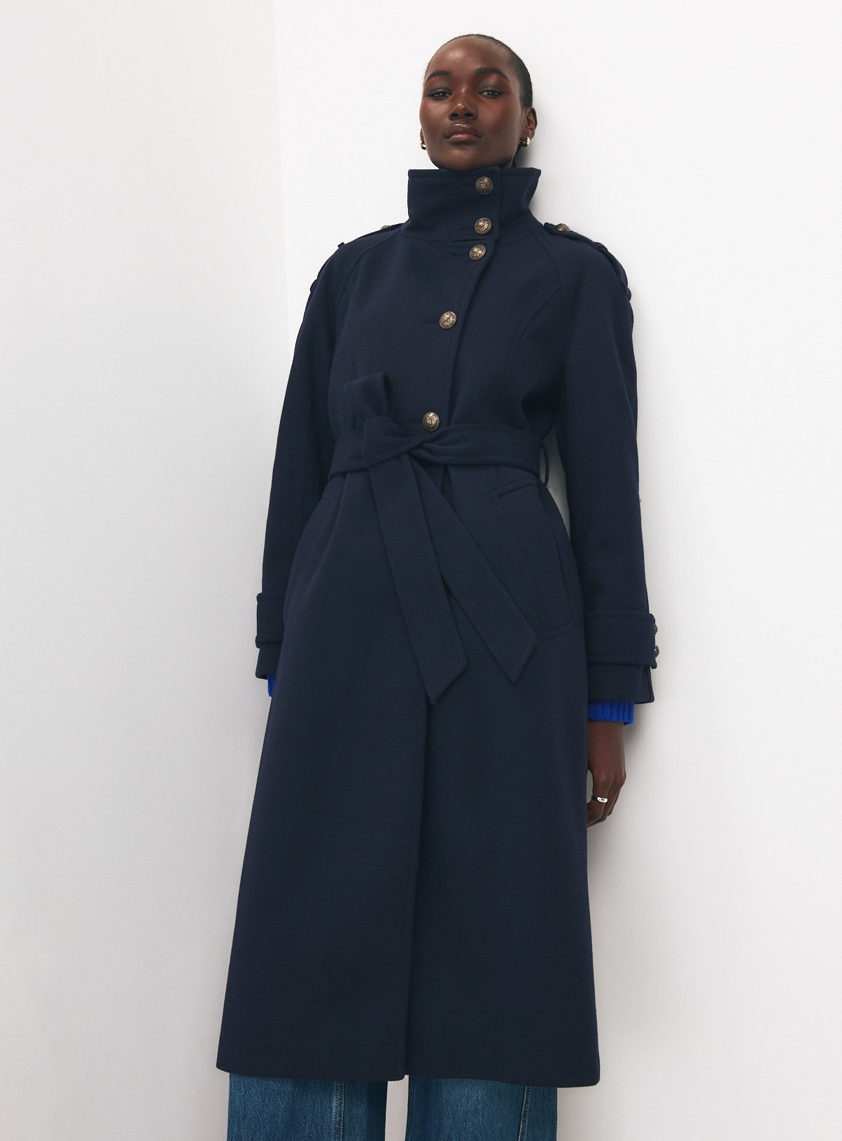 Long Military Coat 22 - Image 3 thumbnail