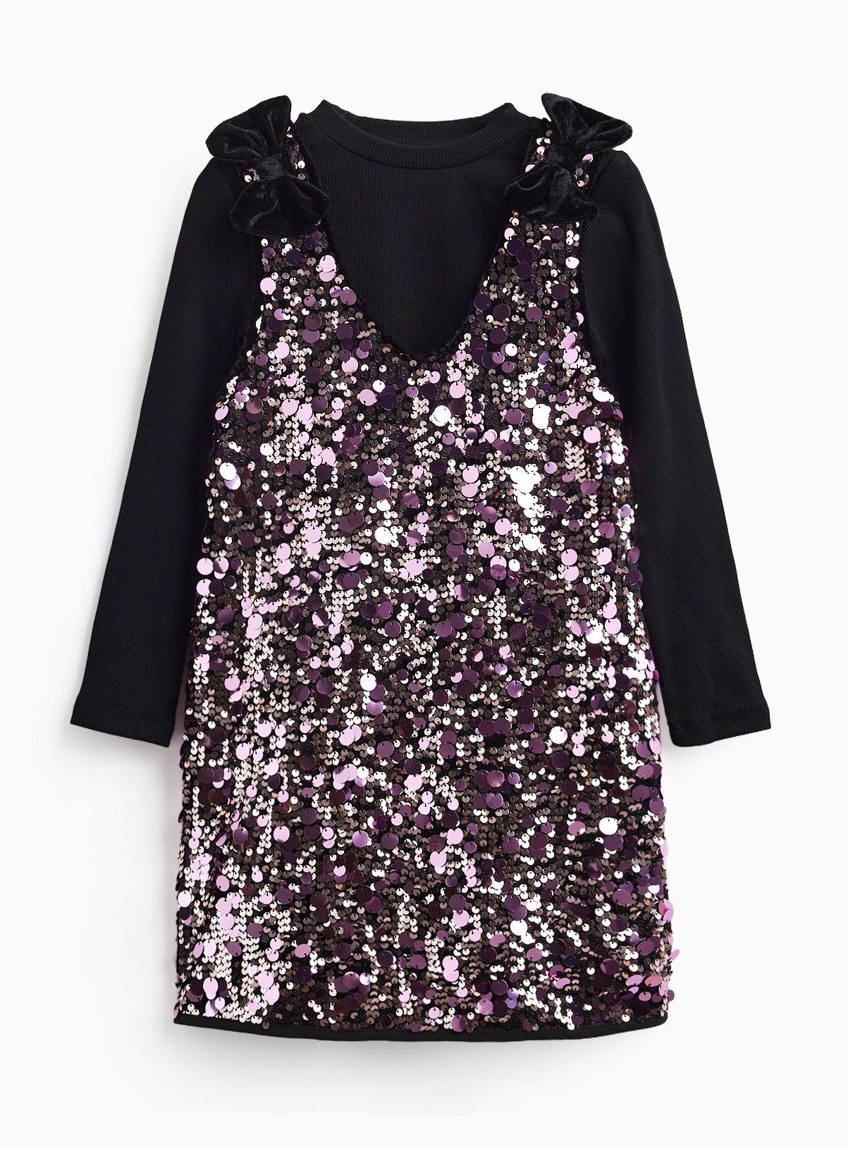 Pink Sequin Dress & Top Set 5 years - Image 1 thumbnail