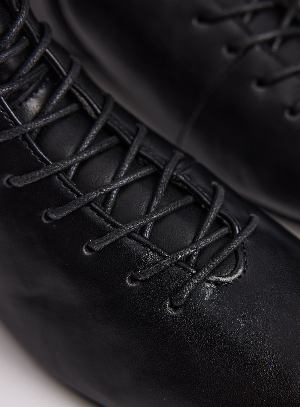 Black Lace-Up Boxer Ankle Boots 4 - Image 3 thumbnail