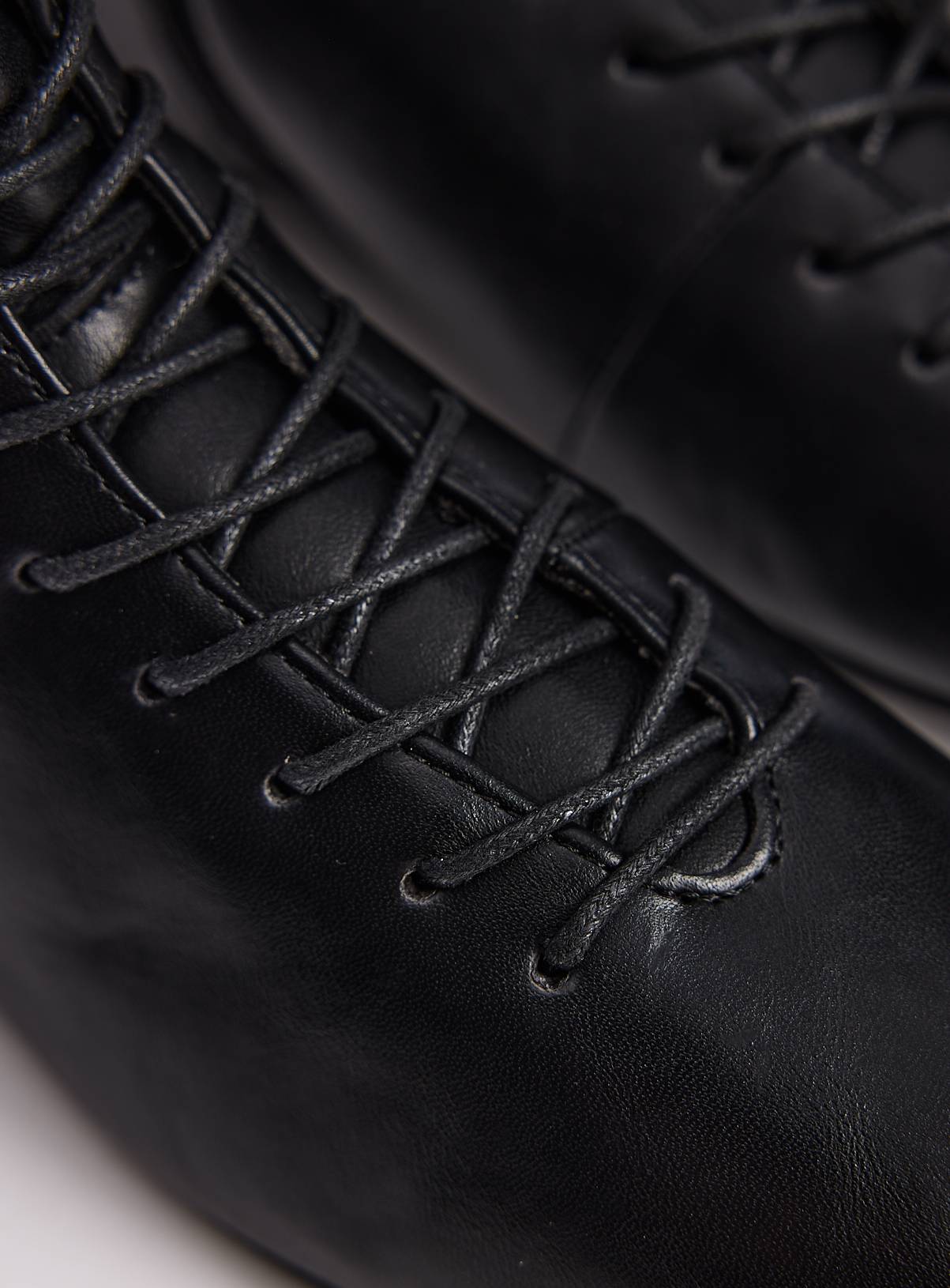 Black Lace-Up Boxer Ankle Boots 4 - Image 3