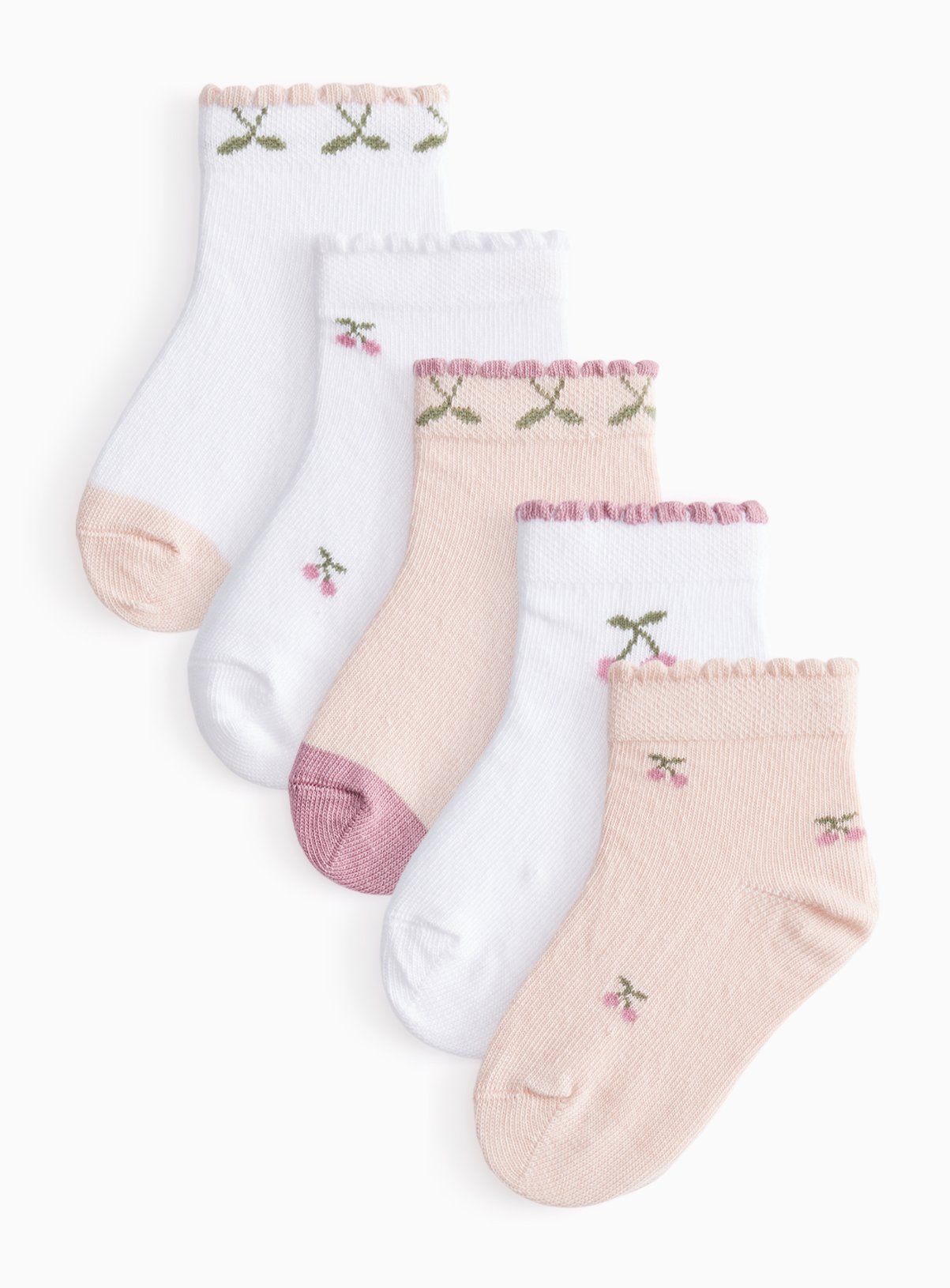 Cherry Socks 5 Pack 1-6 months - Image 1 thumbnail