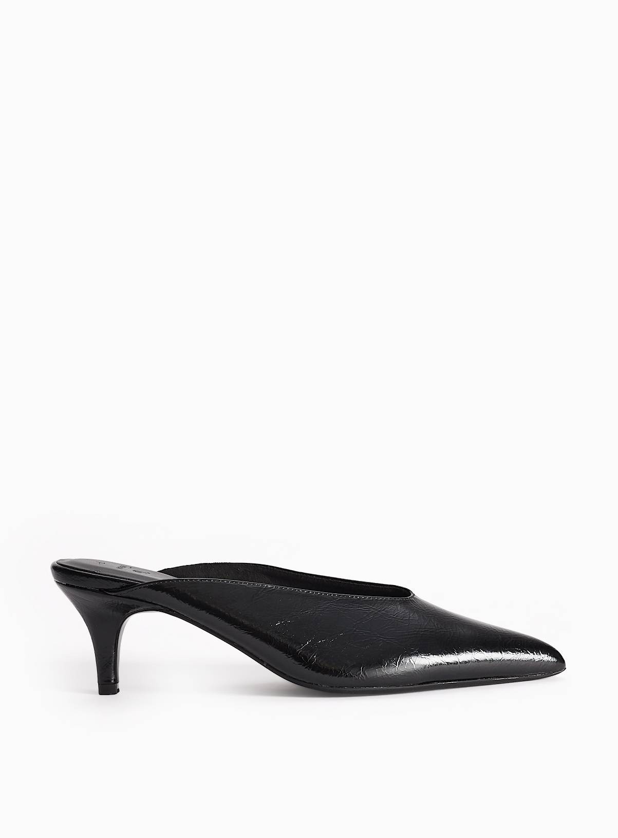 Black Crackle Party Mules 7 - Image 1