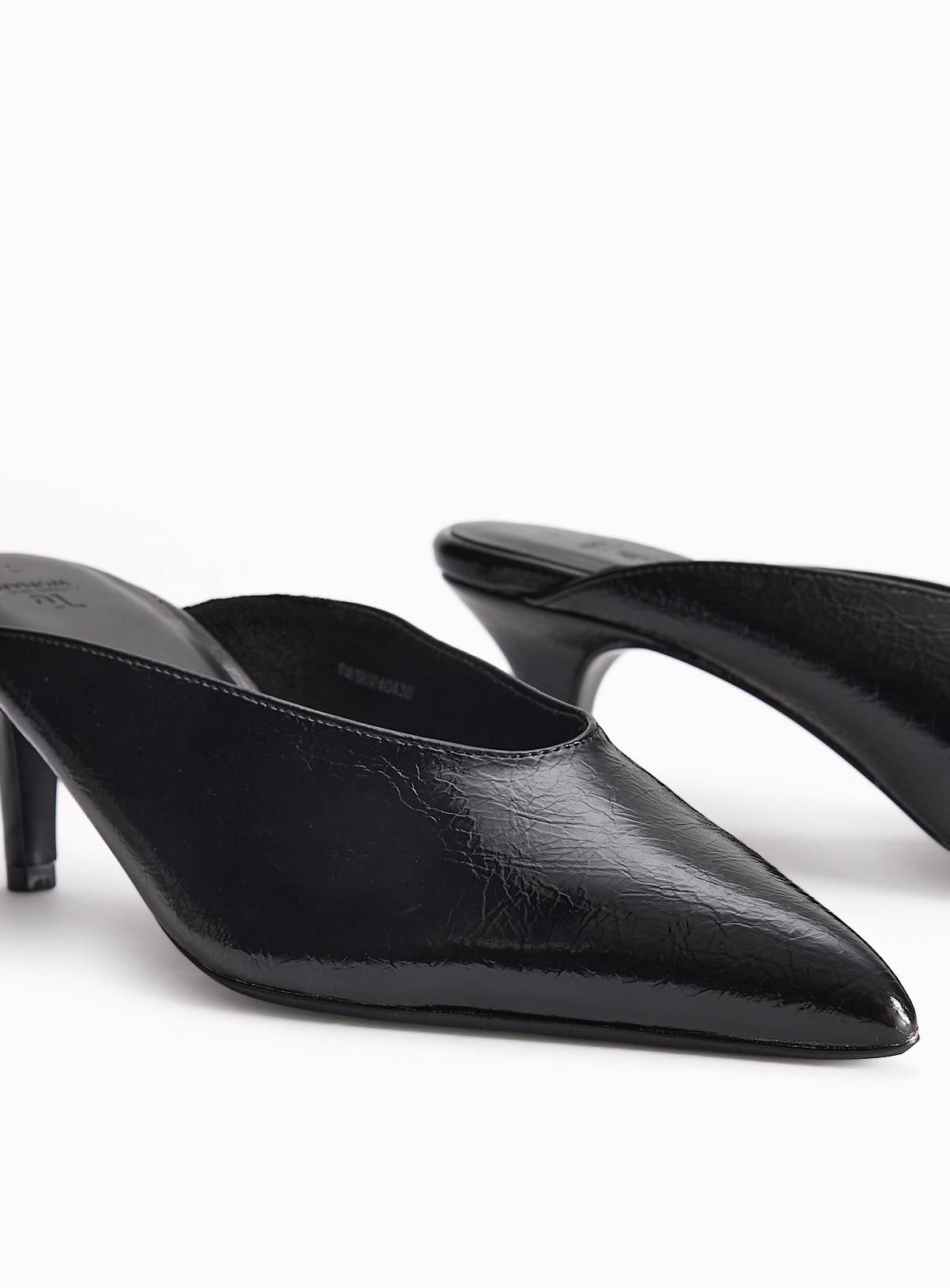 Black Crackle Party Mules 7 - Image 3