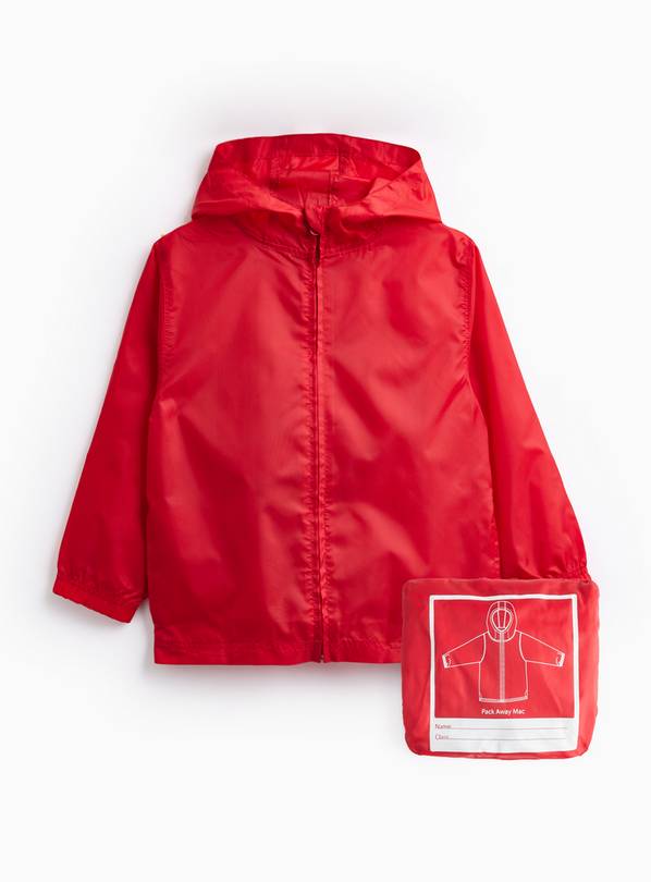 Red Packaway Rain Mac 3-4 Years