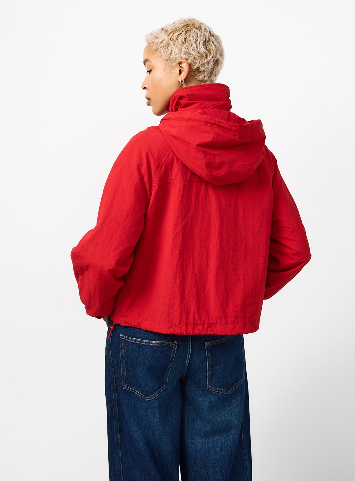 Red Shower Resistant Windbreaker XS - Image 5 thumbnail