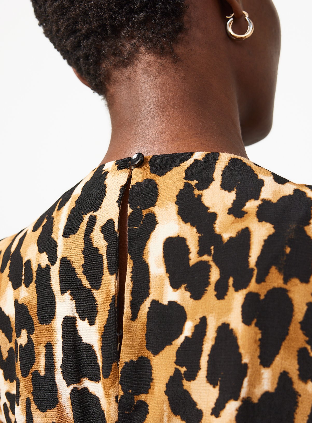 Brown Leopard Print Midi Dress 20 - Image 3 thumbnail