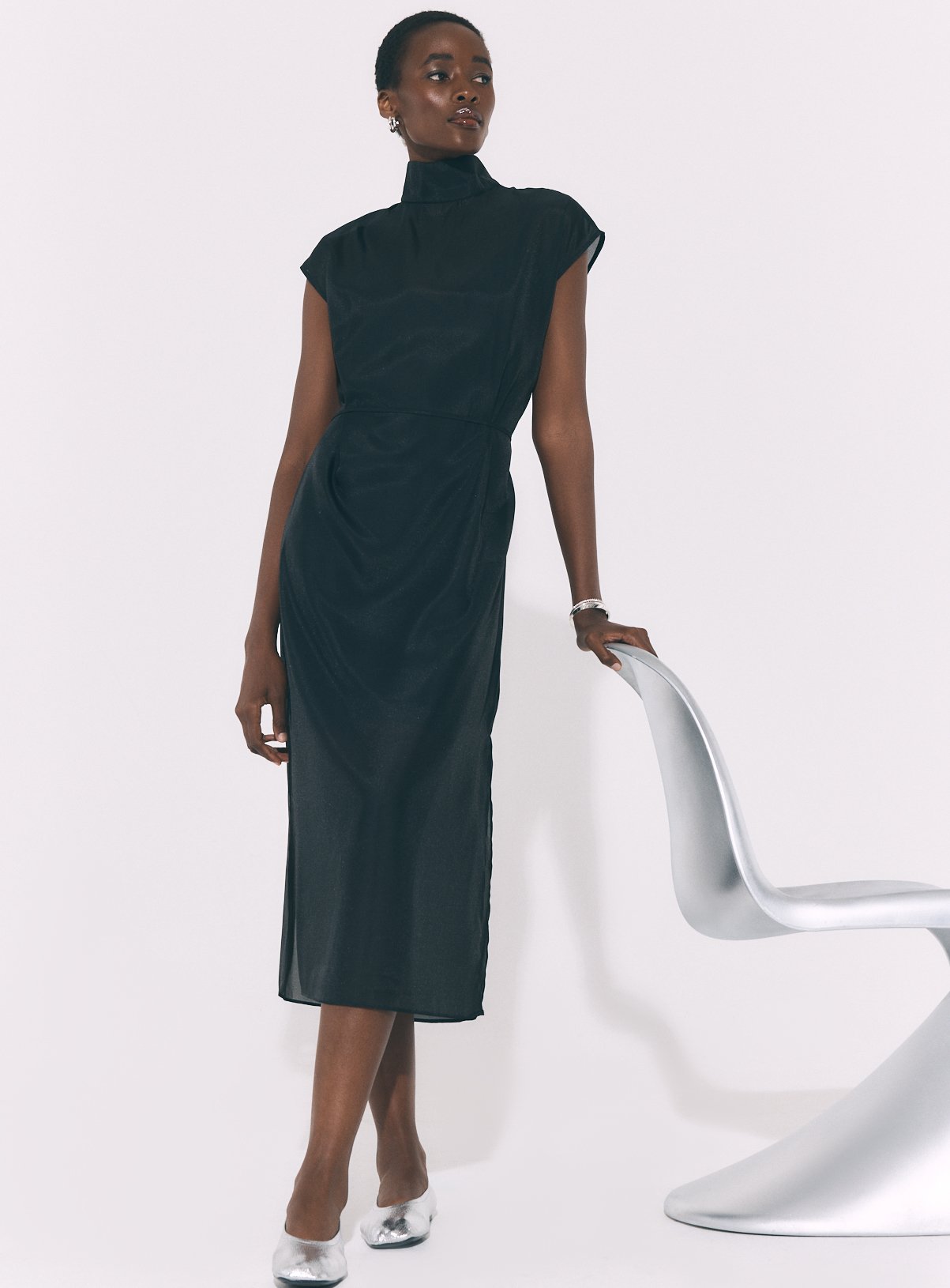 Black Organza Cami Dress 20 - Image 1 thumbnail
