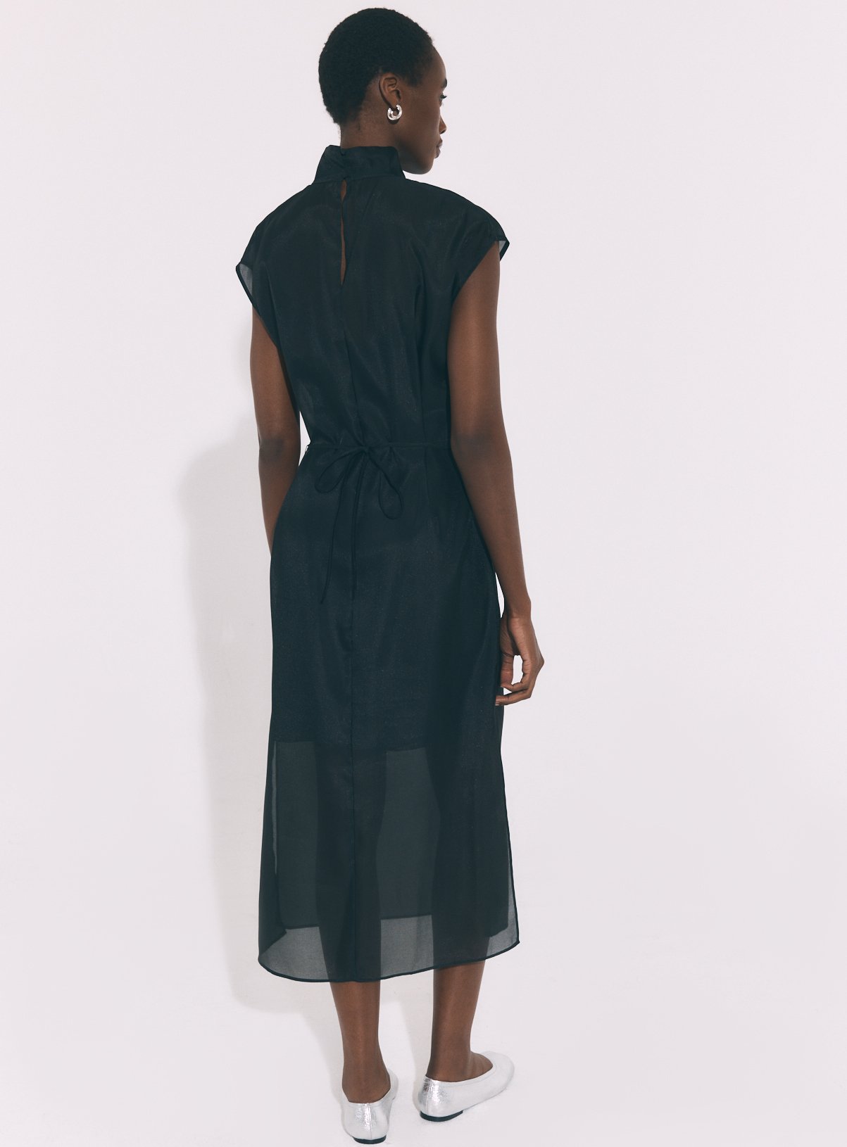 Black Organza Cami Dress 20 - Image 4 thumbnail