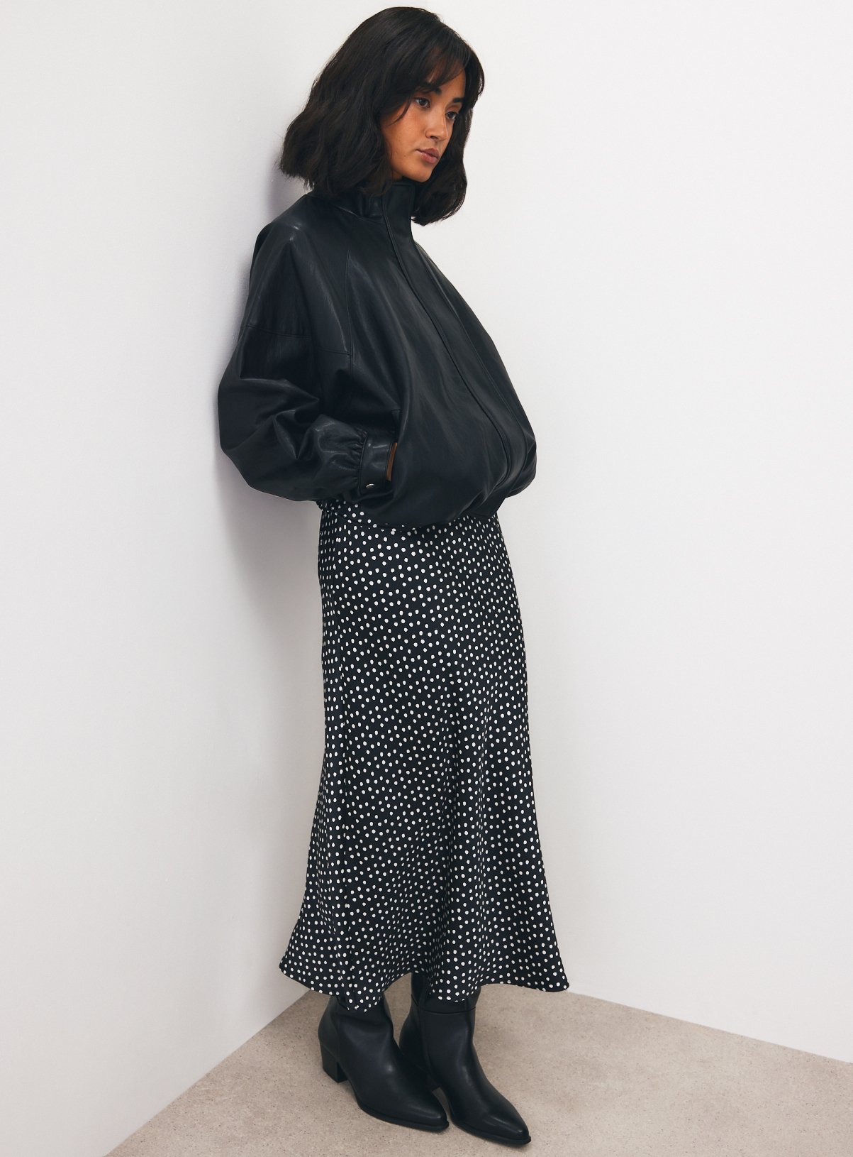 Mono Spotted Sleeveless Cowl Neck Top 24 - Image 2 thumbnail