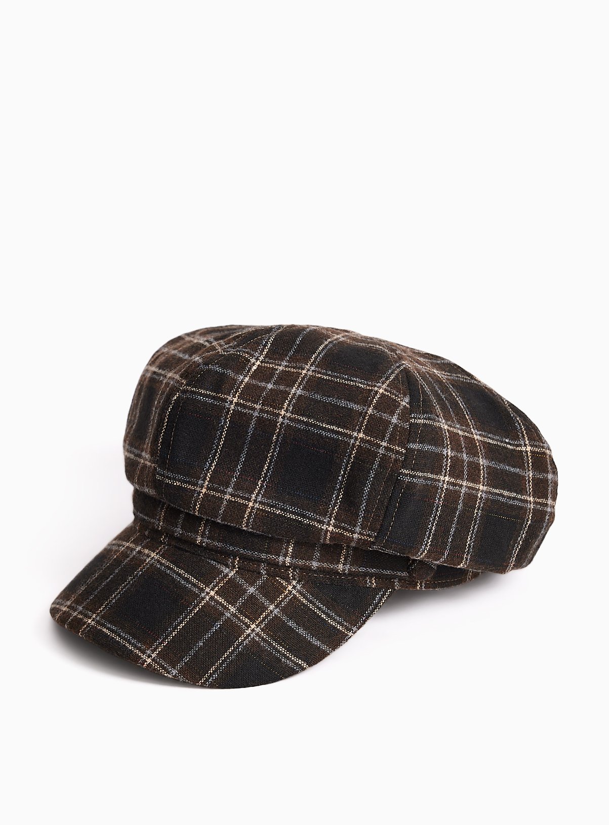 Brown Baker Boy Hat One Size - Image 2 thumbnail