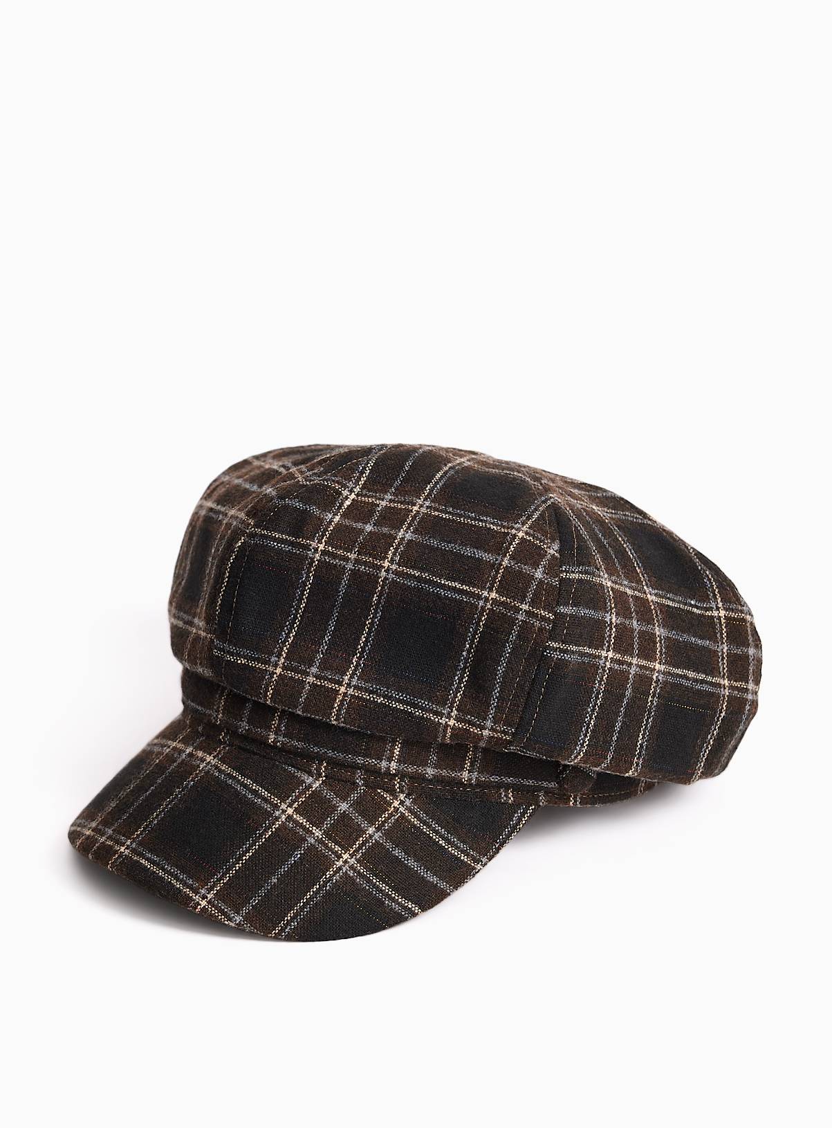 Brown Baker Boy Hat One Size - Image 2