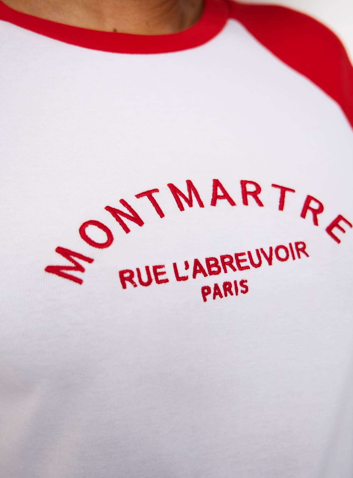 Red Montmartre Raglan T-Shirt 6 - Image 3