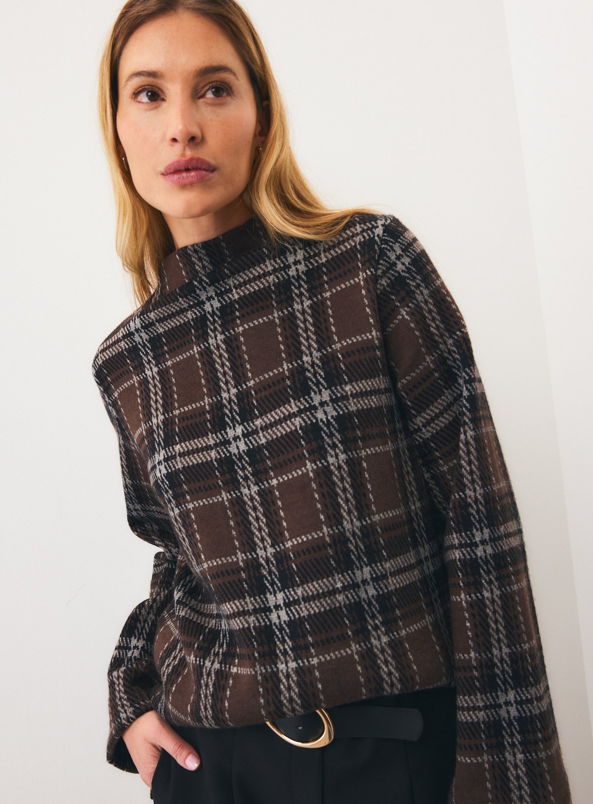 Check Jacquard Longline Tunic XXL - Image 2 thumbnail