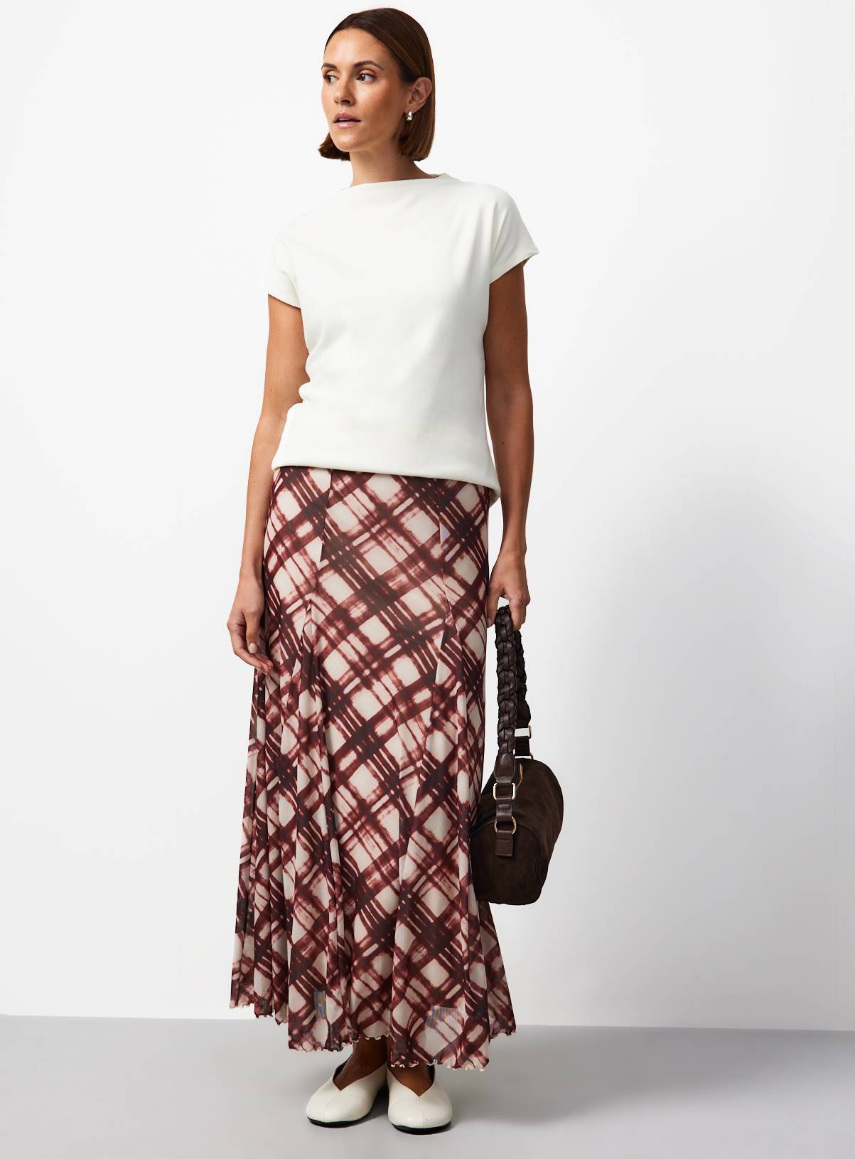 Cream High Neck Jersey Top 24 - Image 2