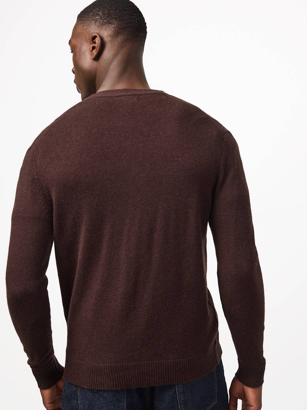 Brown Pure Lambswool Cardigan XXXL - Image 5