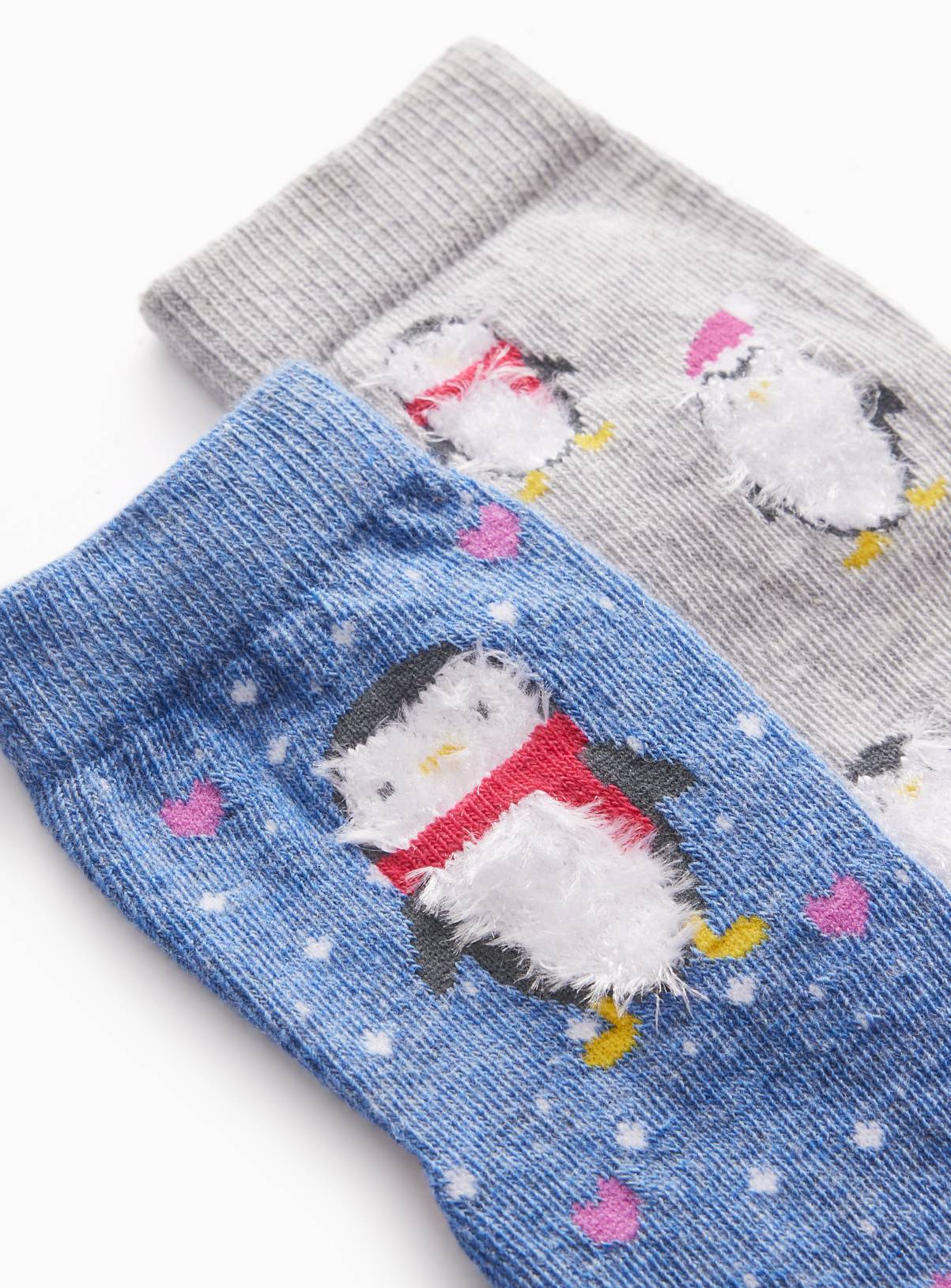 Festive Penguin Socks 2-Pack 12.5-3.5 - Image 2