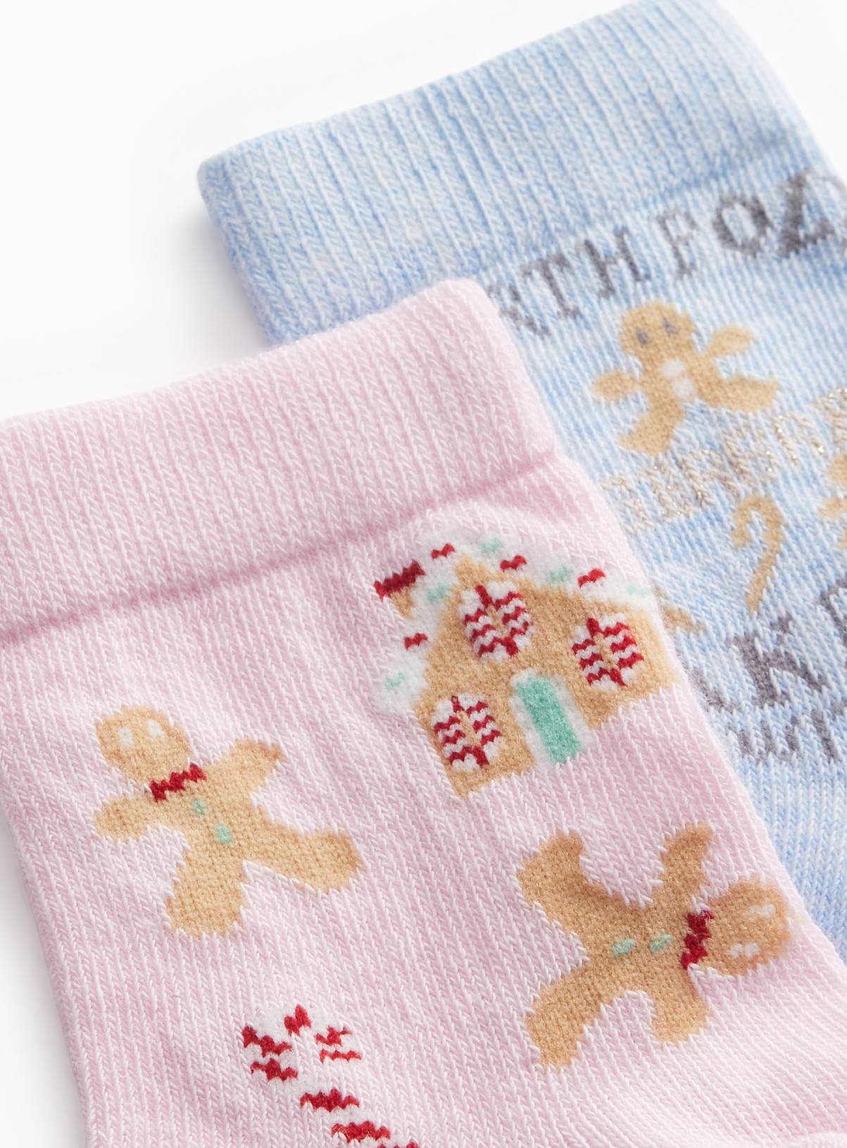 Gingerbread Bakery Socks 2-Pack 4-6.5 - Image 2