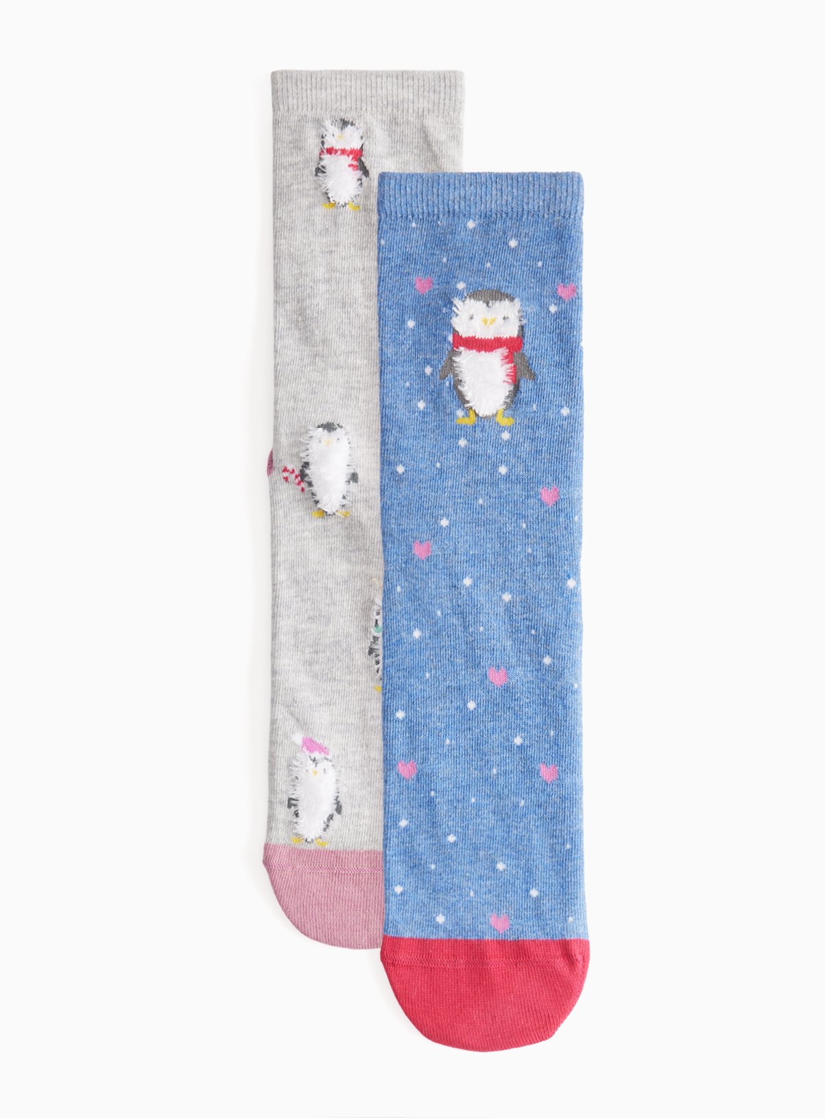 Blue & Grey Penguin Ankle Socks 2-Pack 3-5 - Image 1 thumbnail