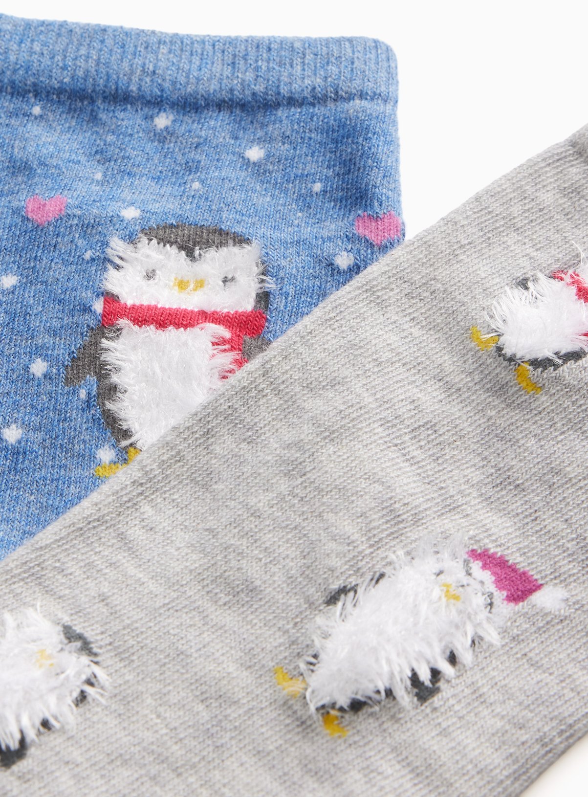 Blue & Grey Penguin Ankle Socks 2-Pack 3-5 - Image 2 thumbnail