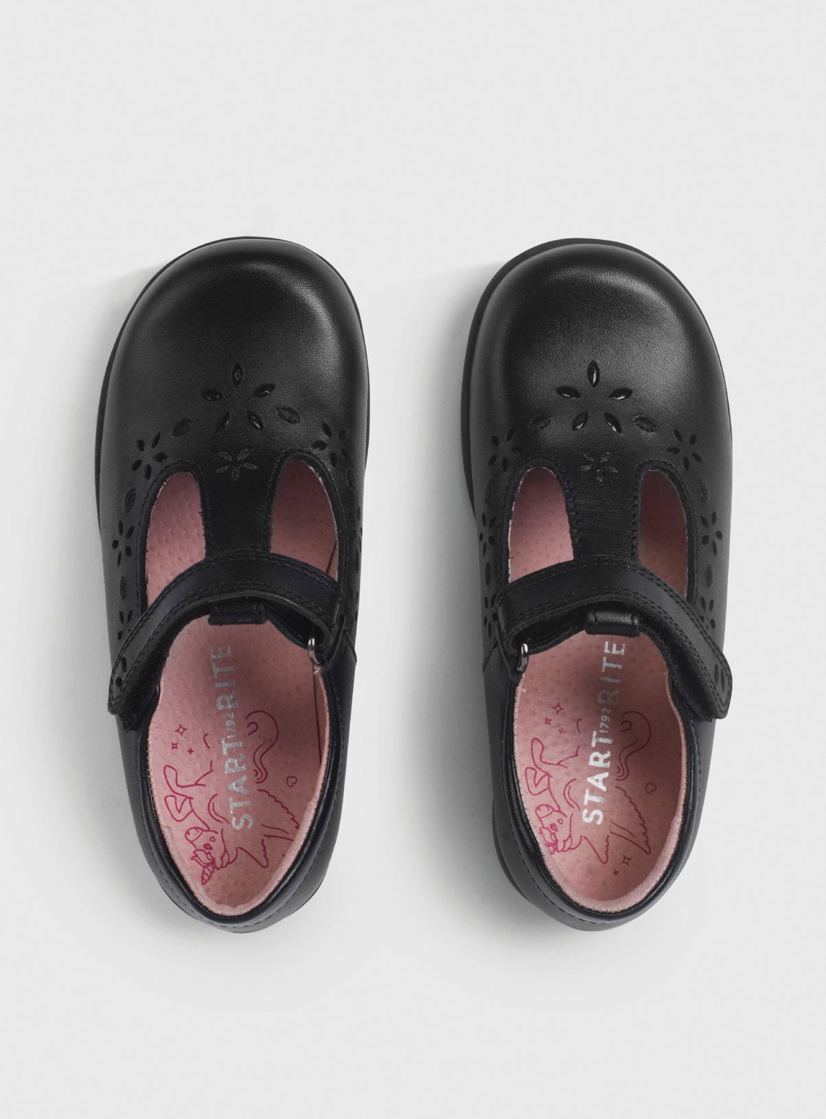 START-RITE Charlotte Black Leather School Shoes 9.5 Infant - Image 2 thumbnail