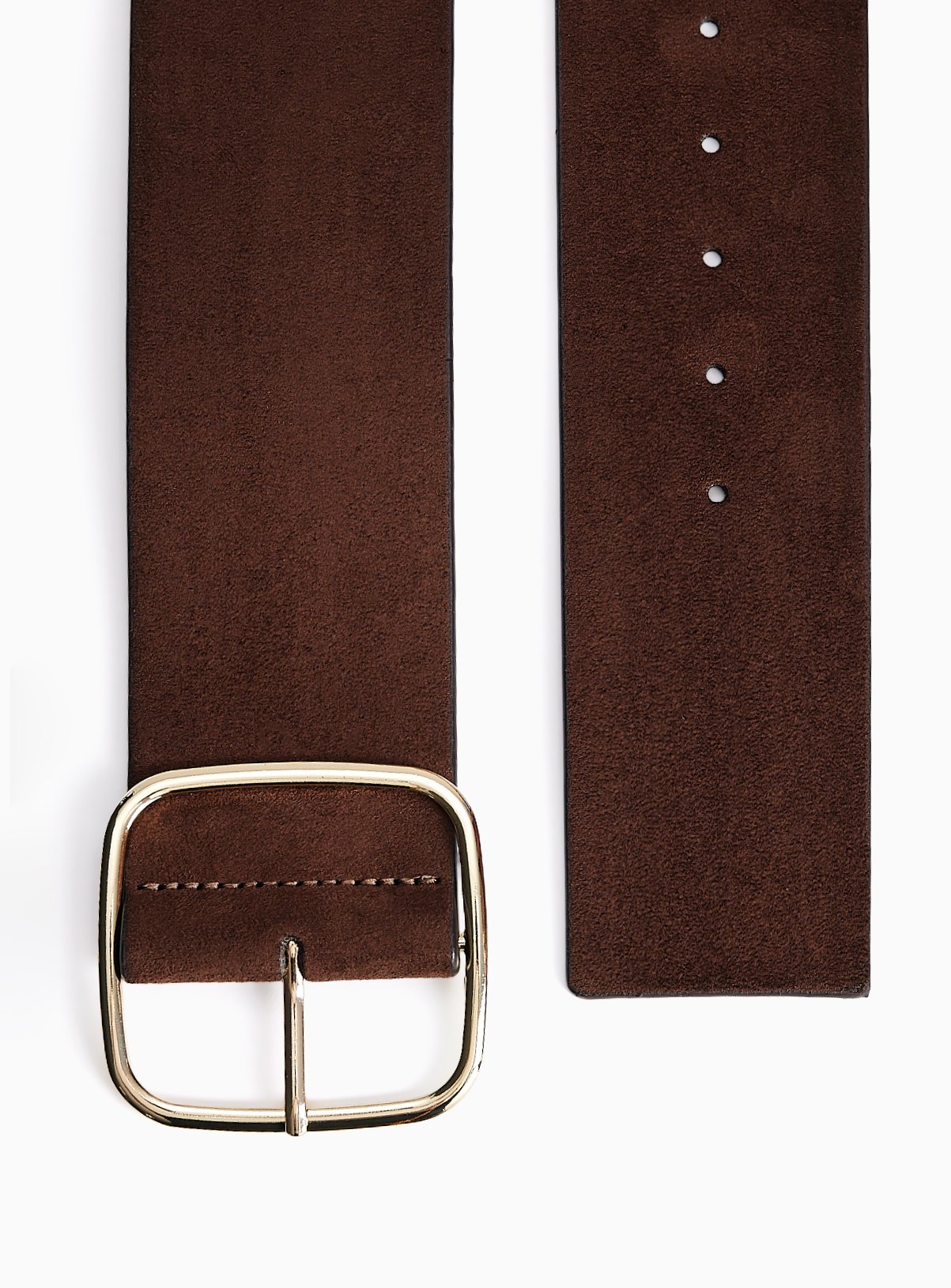 Tan Faux Suede Waist Belt S - Image 2 thumbnail