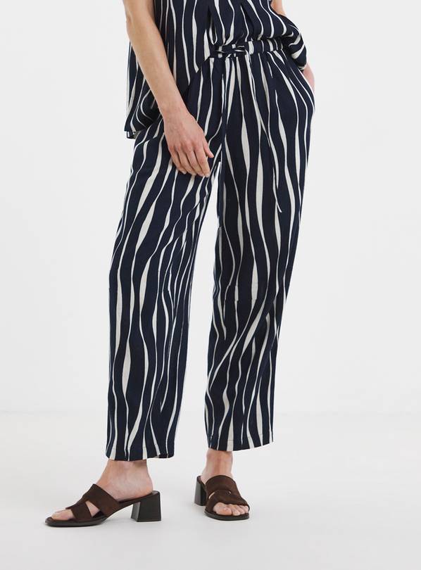 JD WILLIAMS Linen Mix Barrel Trousers 8