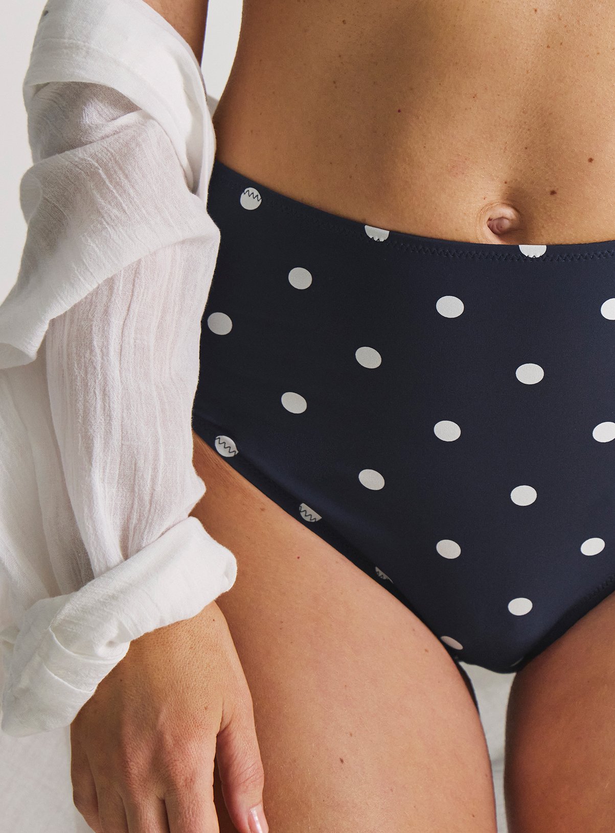 SIMPLY BE Tummy Control Polka Dot Bikini Briefs 2 Pack 18 - Image 4 thumbnail
