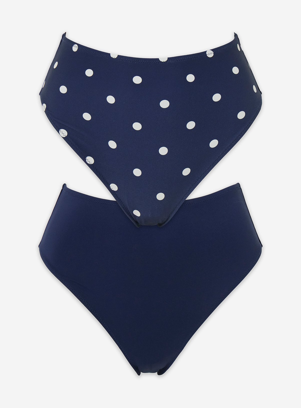 SIMPLY BE Tummy Control Polka Dot Bikini Briefs 2 Pack 18 - Image 5 thumbnail