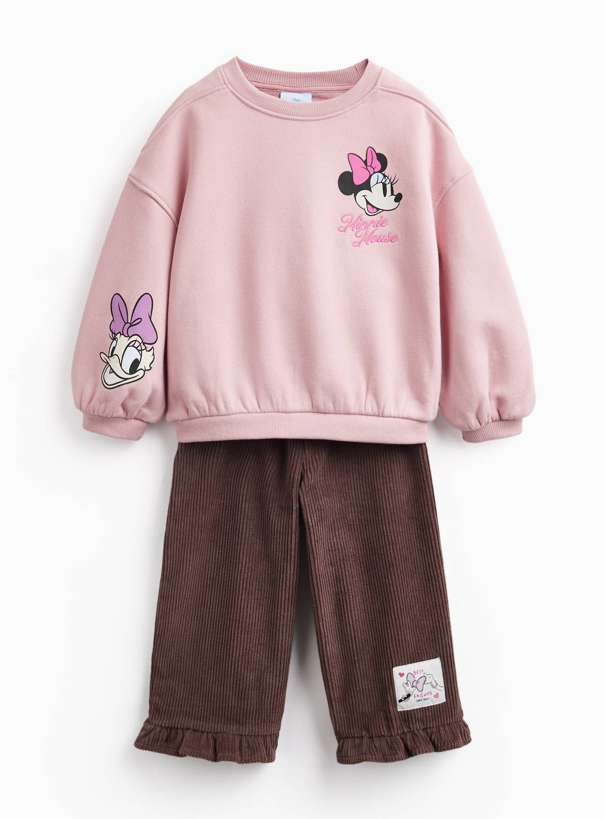 Disney Minnie & Daisy Pink Sweat Set 6-7 years - Image 1