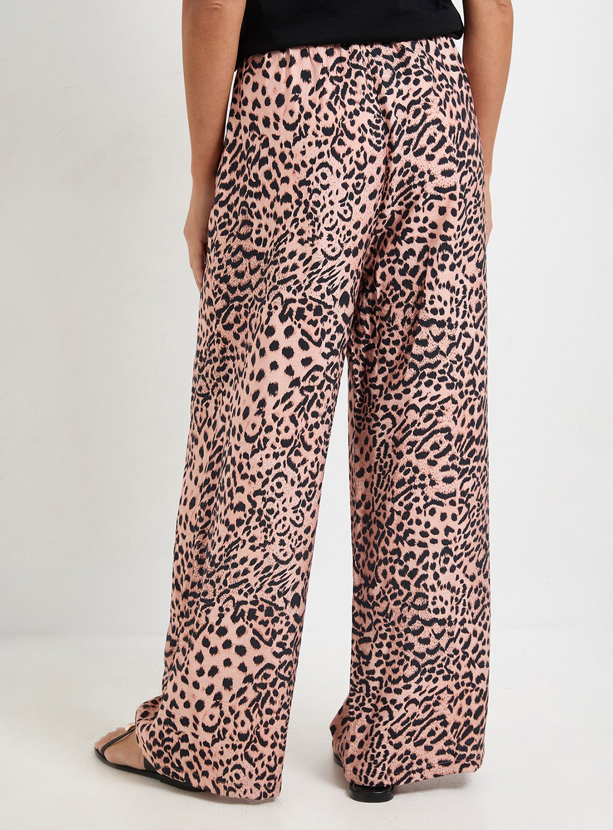 WALLIS Leopard Print Drawstring Trousers 10 - Image 3 thumbnail