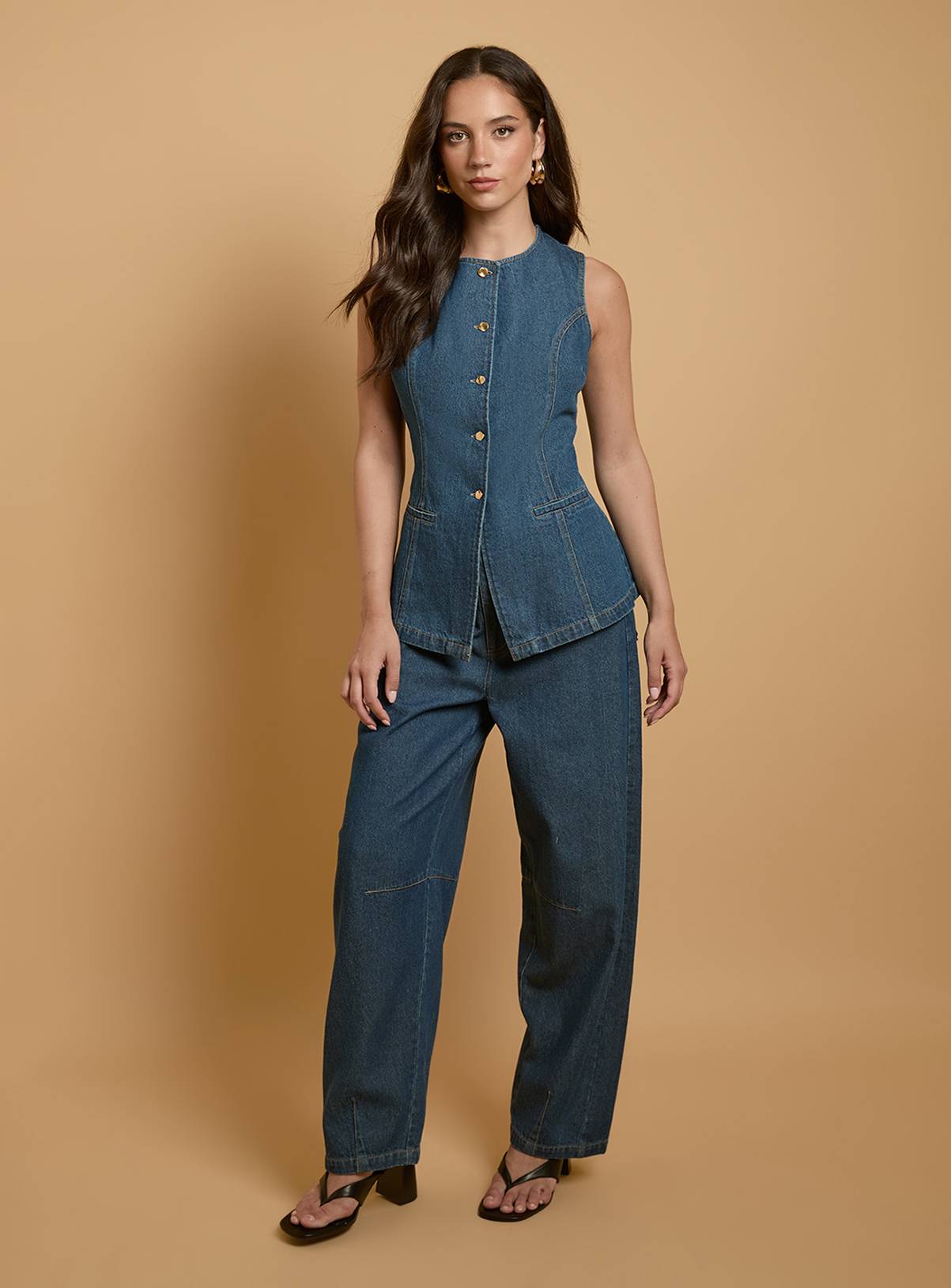 OASIS Scallop Pocket Barrel Leg Jean 8 - Image 2