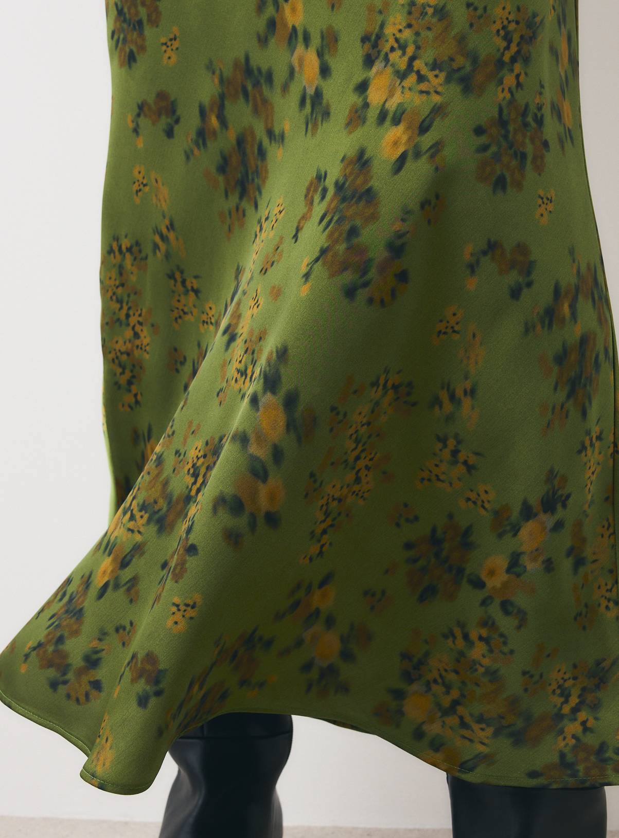 Paleo Green Floral Slip Skirt 20 - Image 3