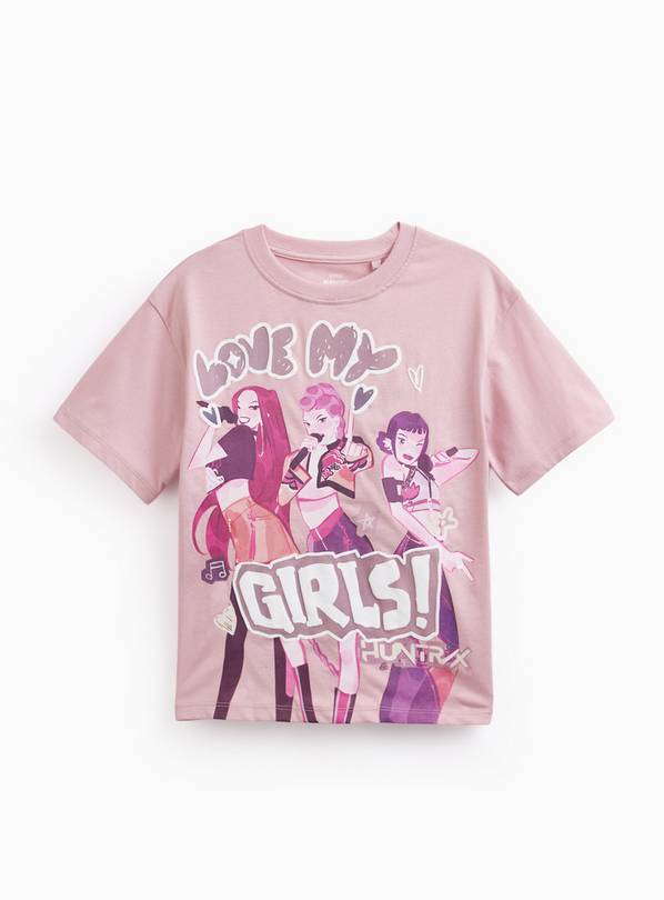 K-Pop Demon Hunters Pink Cotton T-Shirt 11 years