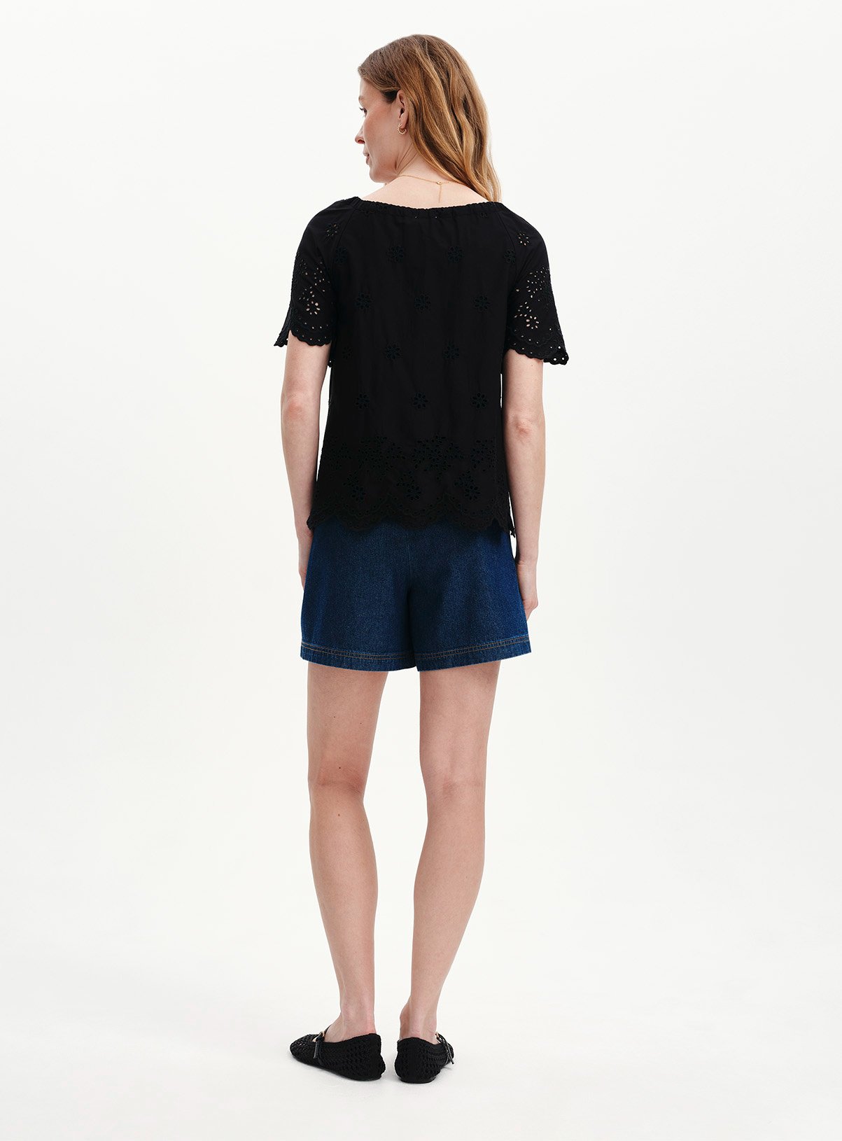 FINERY Ruthie Broderie Top Black 14 - Image 6 thumbnail