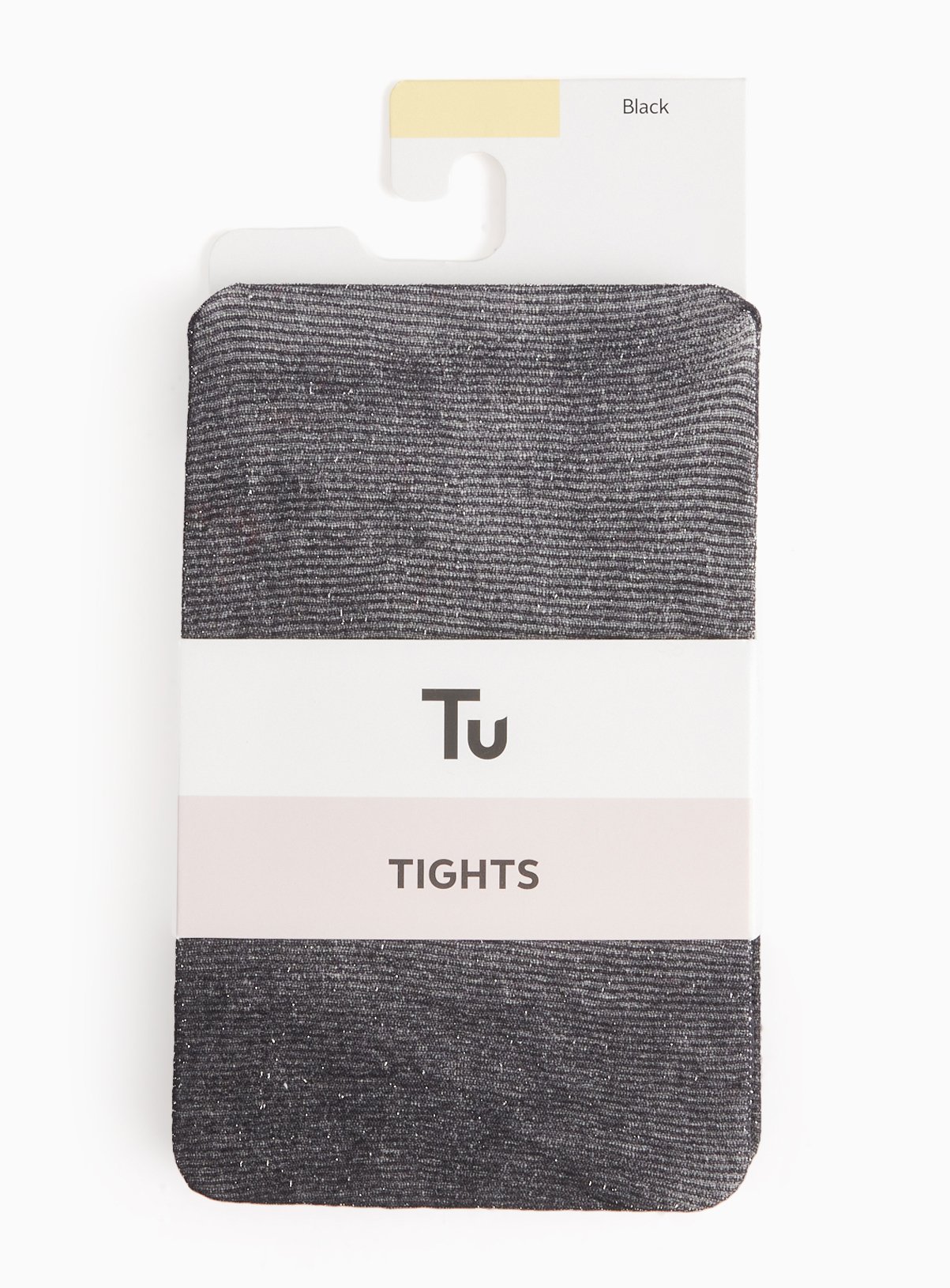 Black Glitter 30 Denier Opaque Tights M - Image 1 thumbnail