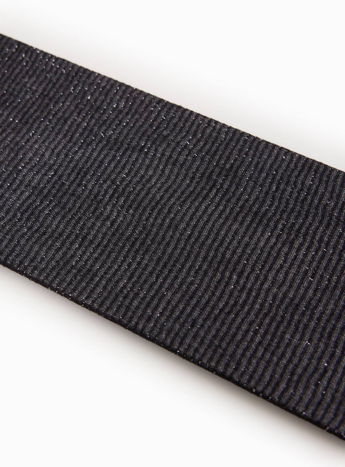 Black Glitter 30 Denier Opaque Tights M - Image 2