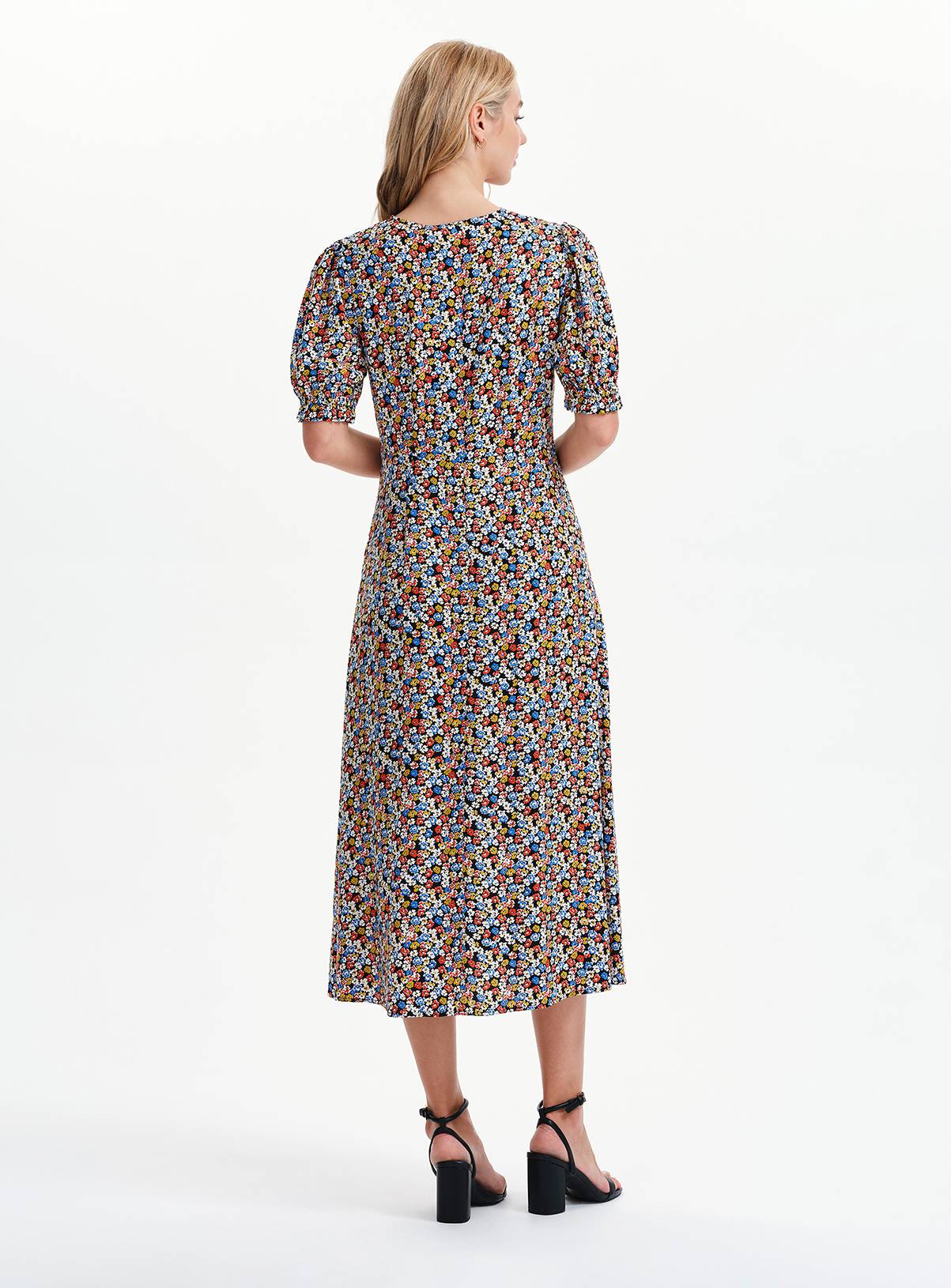 FINERY Elish Dress Black Ditsy 18 - Image 7