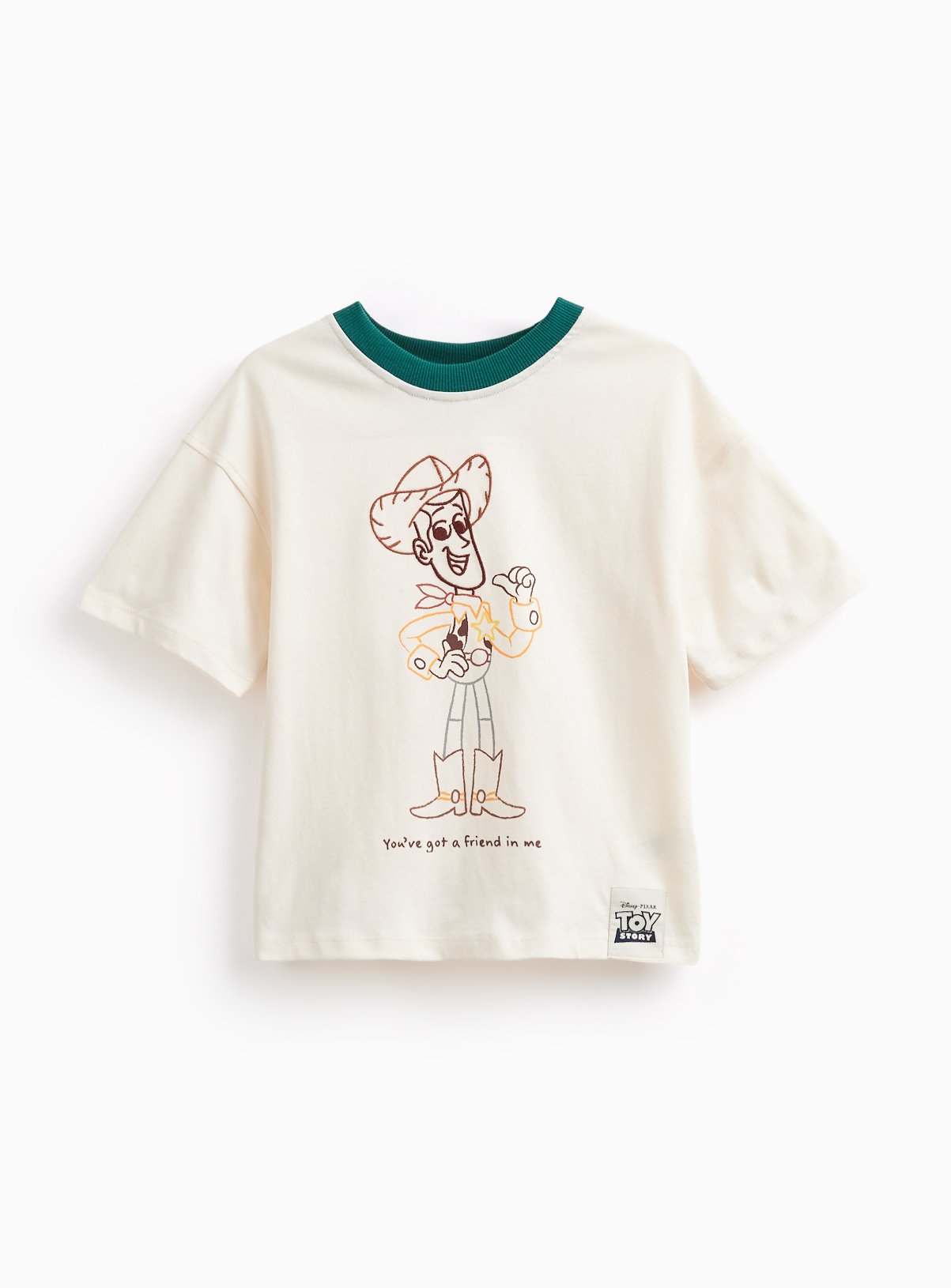 Disney Toy Story Embroidered Logo T-Shirt 1-2 years - Image 1 thumbnail