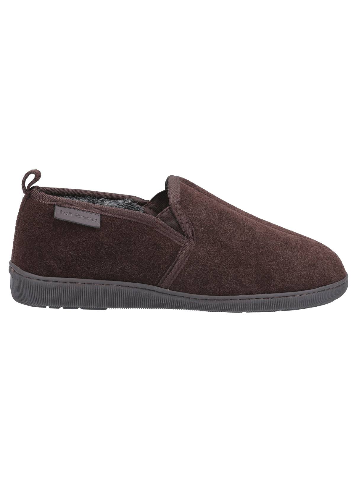 HUSH PUPPIES Arnold Suede Slippers Brown 11 - Image 4
