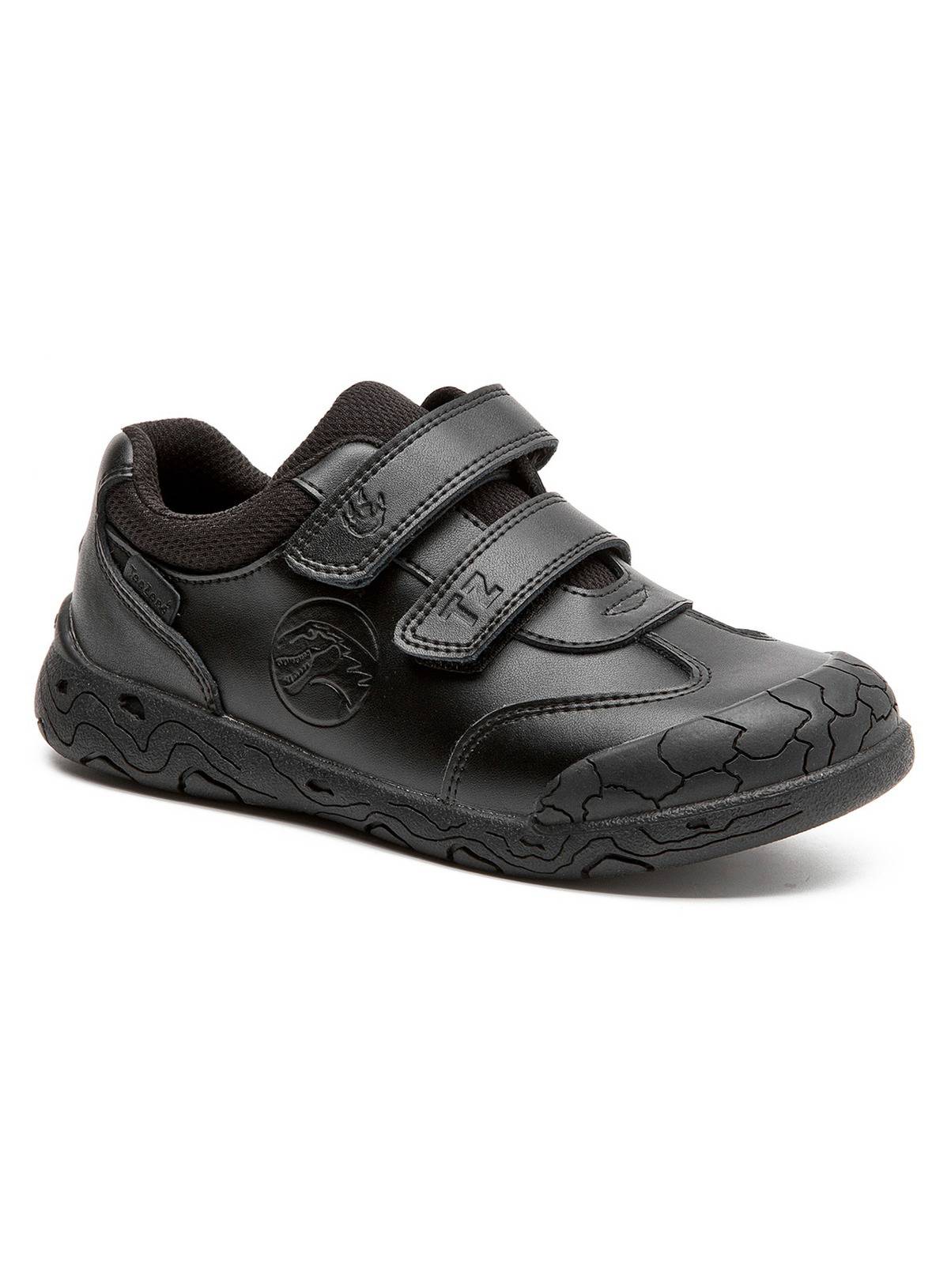 TOEZONE Caleb Boys Rubber Rip Tape Black Dinosaur School Shoes 1 - Image 3
