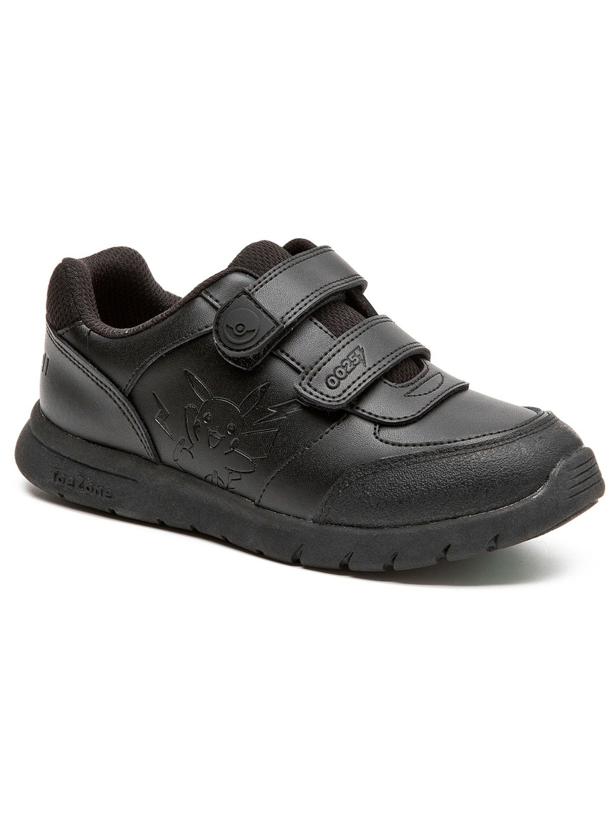 TOEZONE Pokemon Character Black Rip Tape School Shoes 9 Infant - Image 2 thumbnail