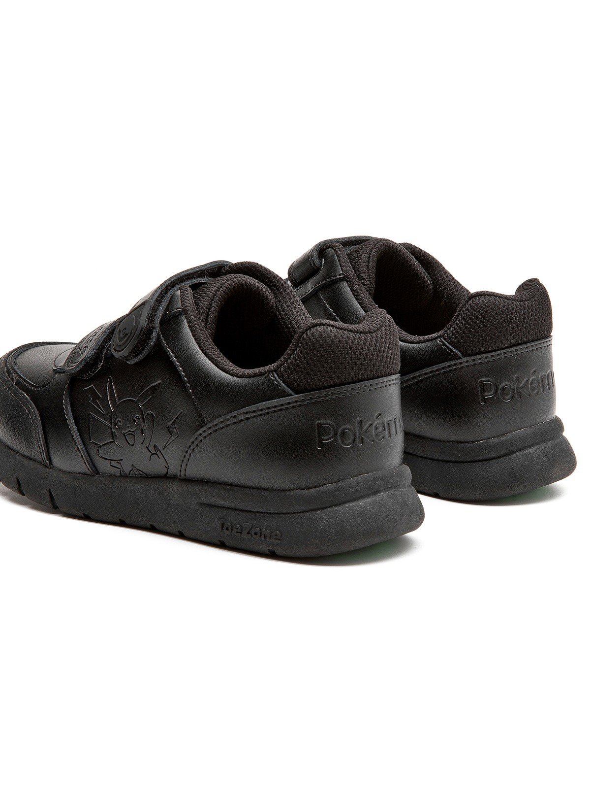 TOEZONE Pokemon Character Black Rip Tape School Shoes 9 Infant - Image 3 thumbnail