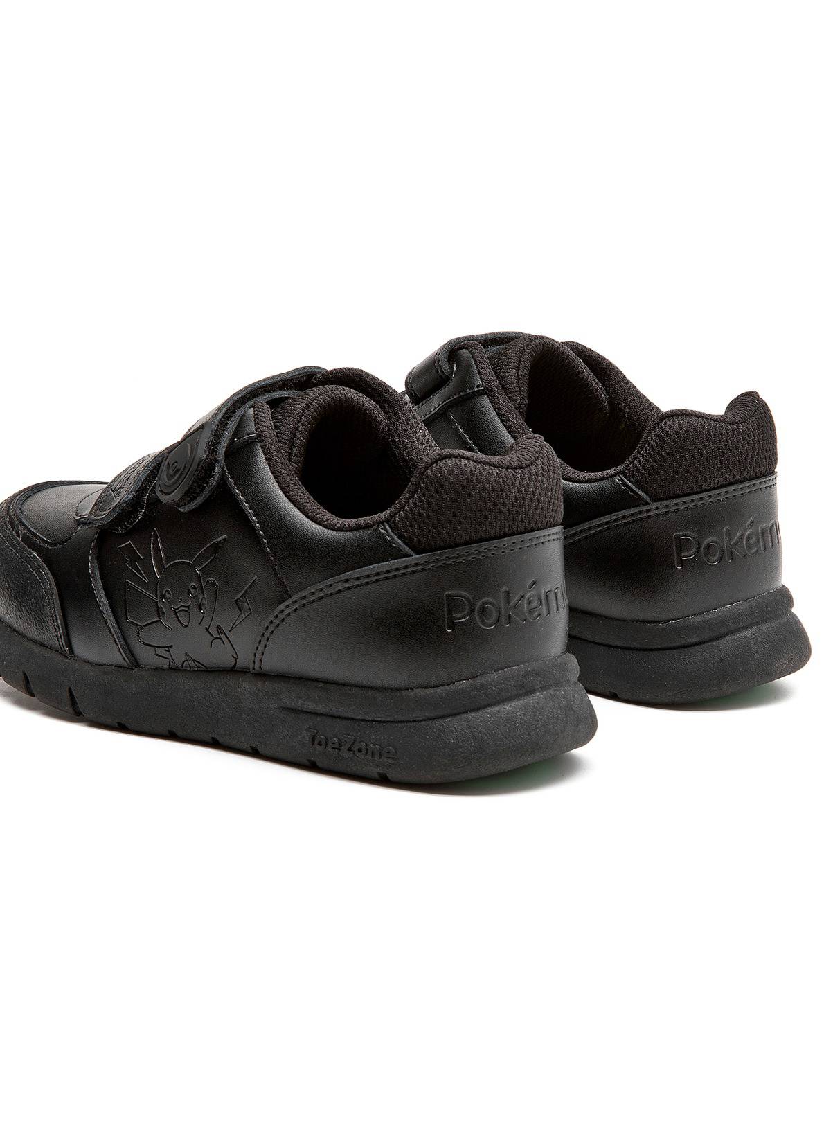 TOEZONE Pokemon Character Black Rip Tape School Shoes 9 Infant - Image 3