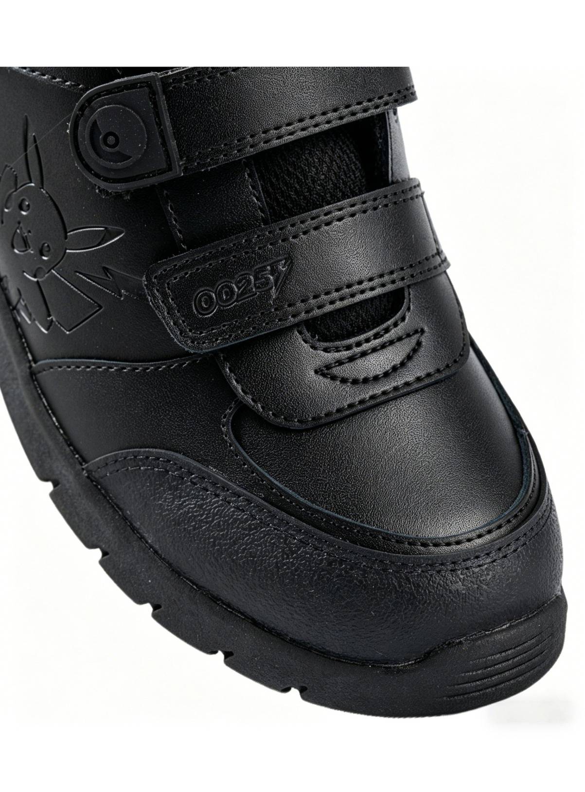 TOEZONE Pokemon Character Black Rip Tape School Shoes 9 Infant - Image 6