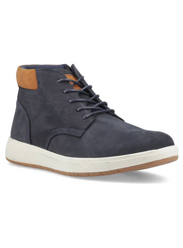 HUSH PUPPIES Bronko Chukka Boots Navy 6