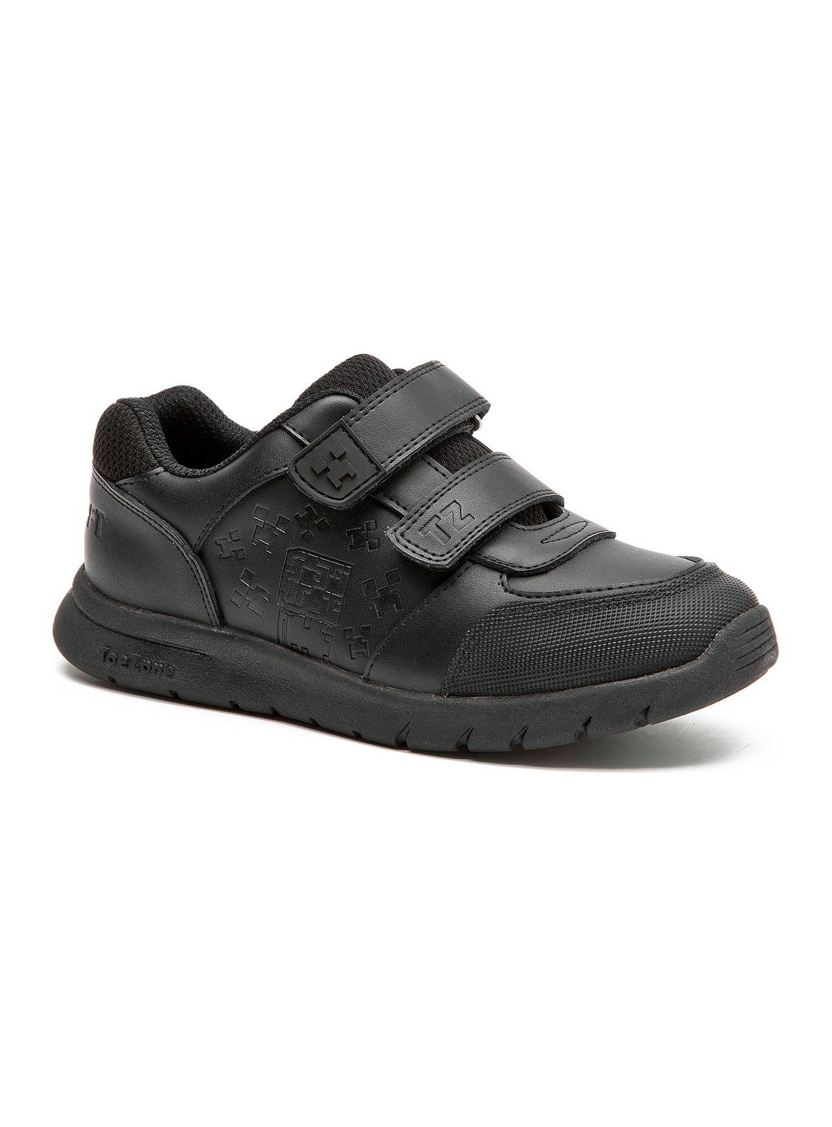 TOEZONE Minecraft Character Black Rip Tape School Shoes 2 - Image 3
