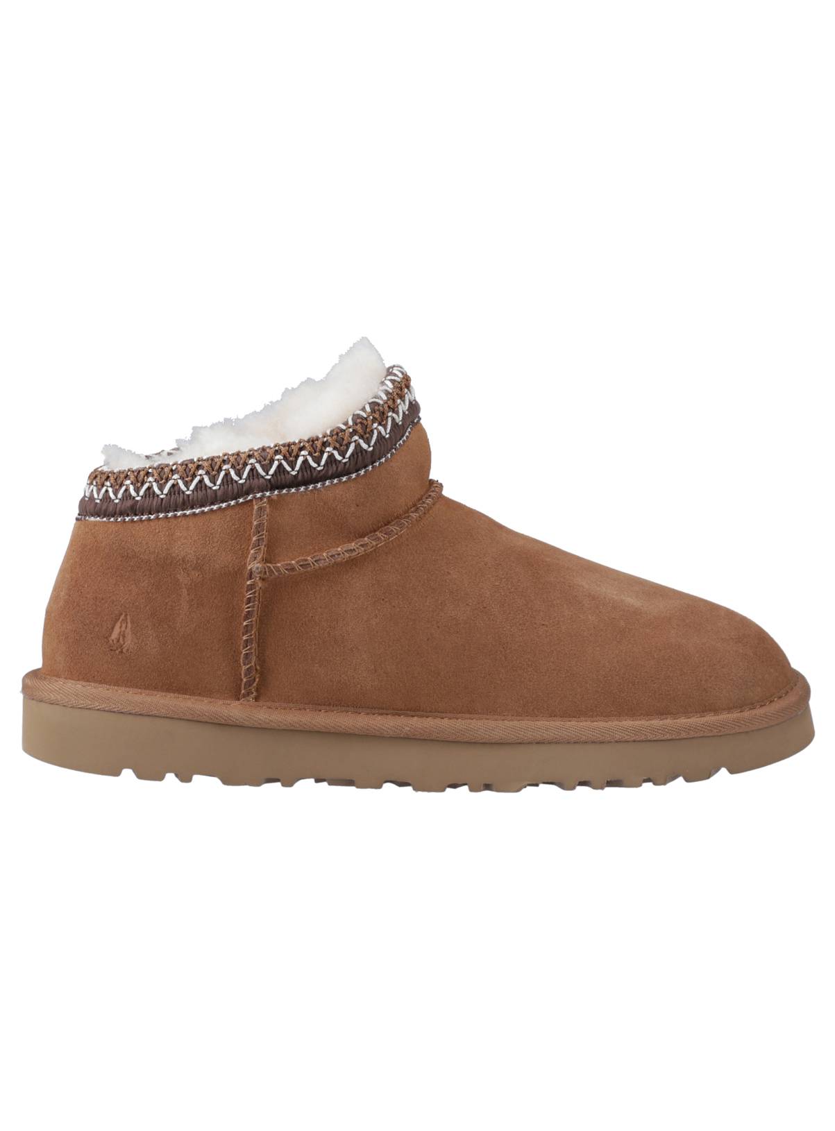 HUSH PUPPIES Sloane Suede Bootie Slippers Tan 8 - Image 4