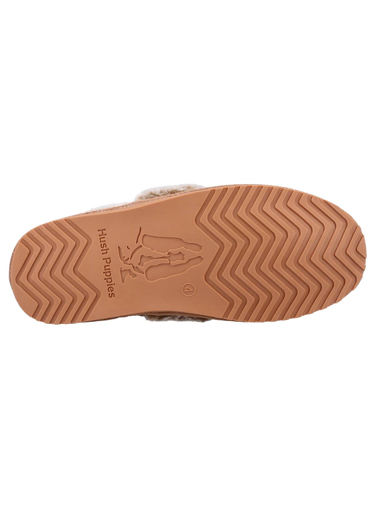 HUSH PUPPIES Ariel Suede Slippers Tan 3 - Image 3
