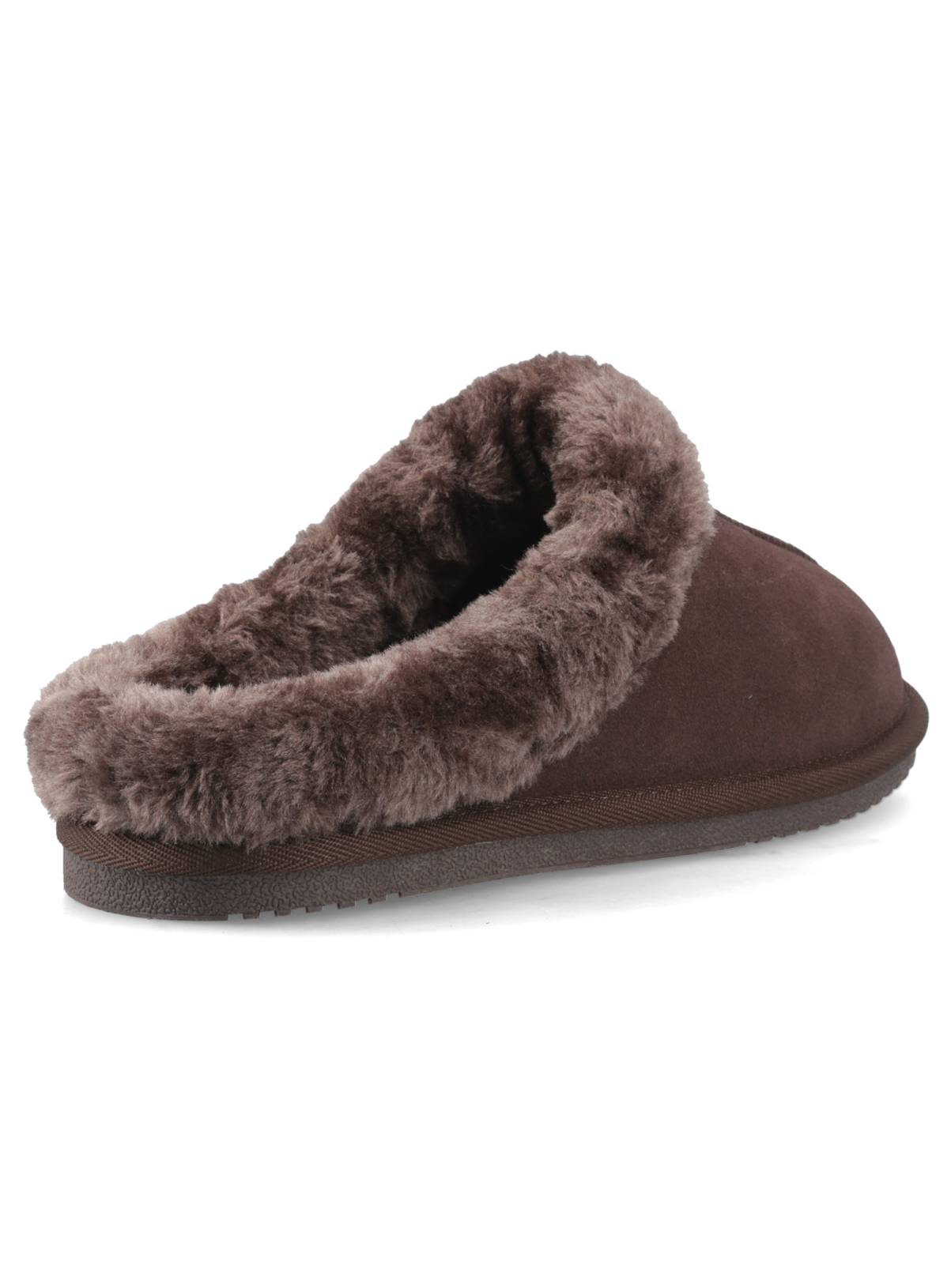 HUSH PUPPIES Amara Suede Slipper Chocolate 6 - Image 2