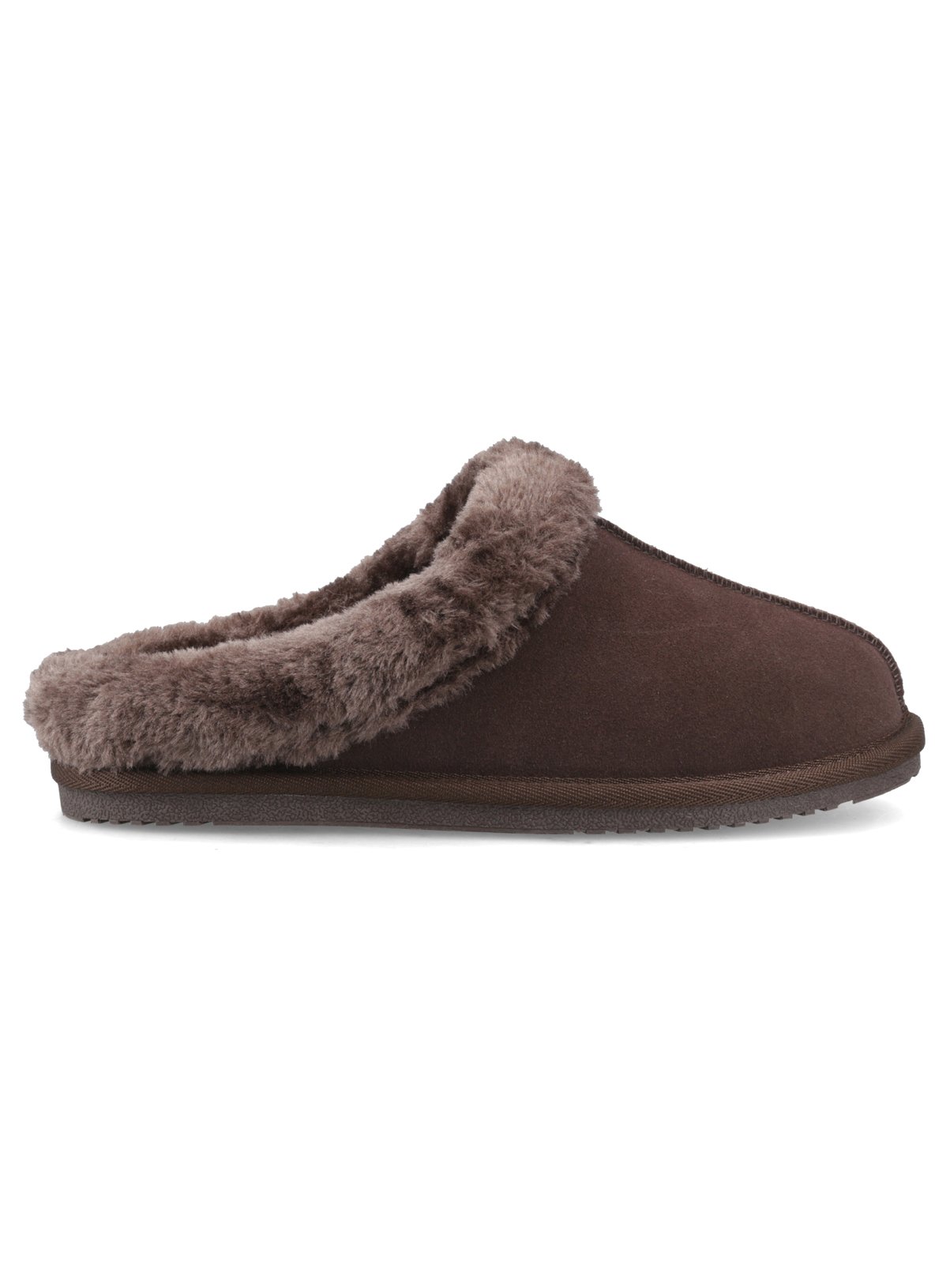 HUSH PUPPIES Amara Suede Slipper Chocolate 6 - Image 4 thumbnail